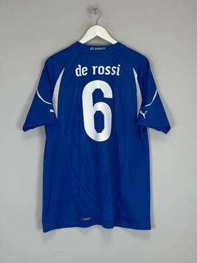 2010/12 ITALY DE ROSSI #6 HOME SHIRT (XL) PUMA Flex Ribbed Cuffs