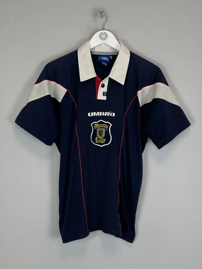 quick dry Layered Thermal Protection 1996/98 SCOTLAND HOME SHIRT (S) UMBRO