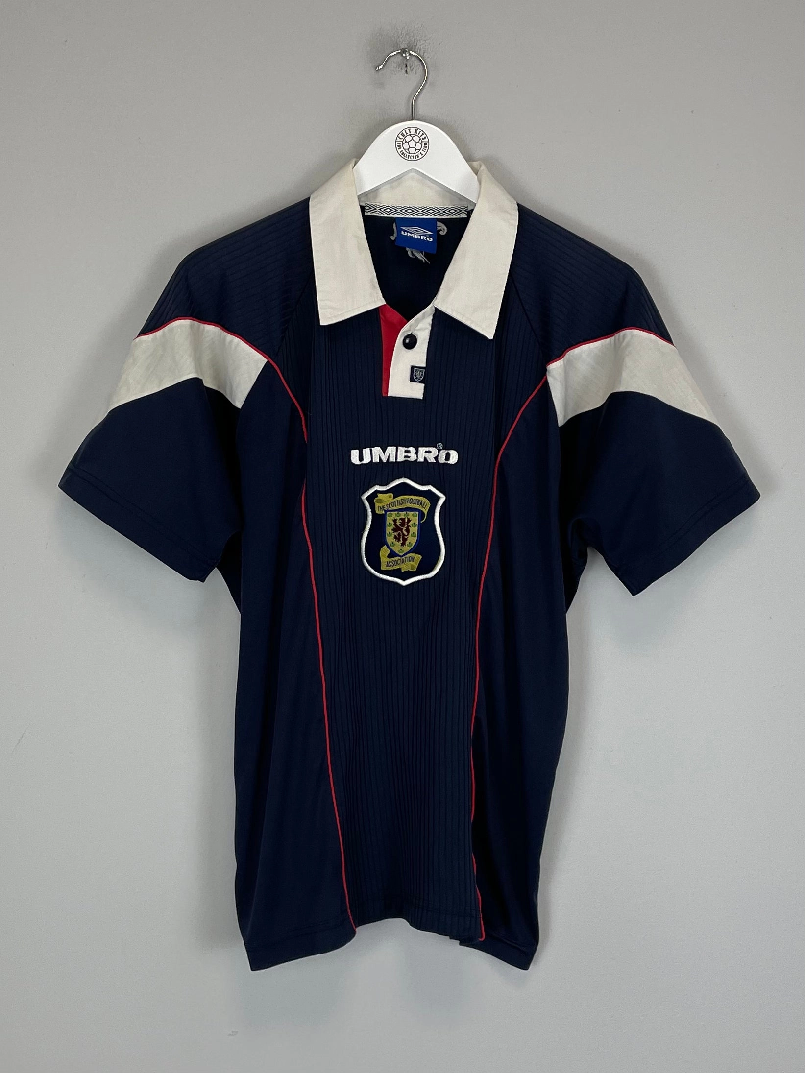 quick dry Layered Thermal Protection 1996/98 SCOTLAND HOME SHIRT (S) UMBRO