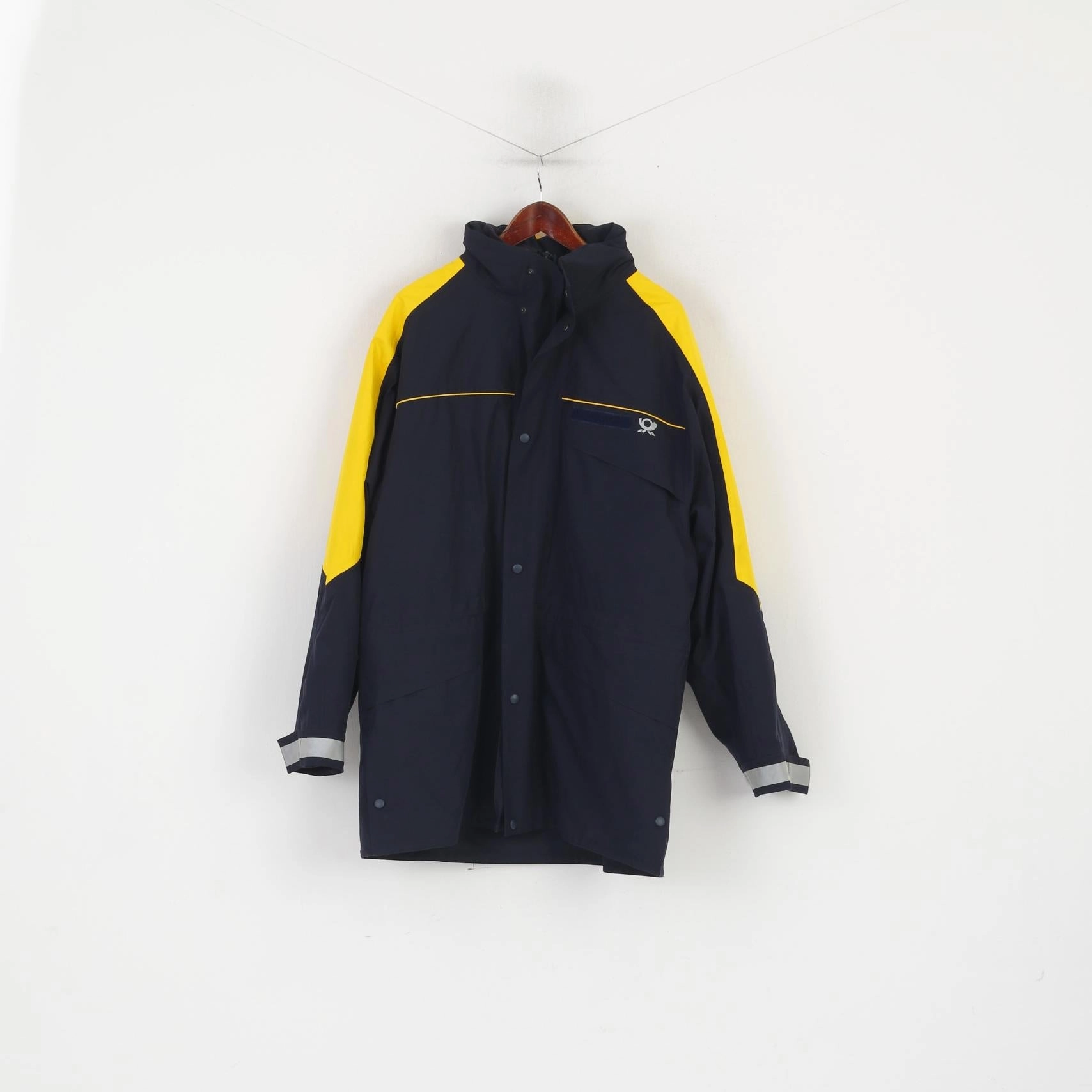 All-Season Outerwear Fritz Hoesmann Men 52/54 L Jacket Navy Deutsche Post Gore-Tex Removable Fleece Top