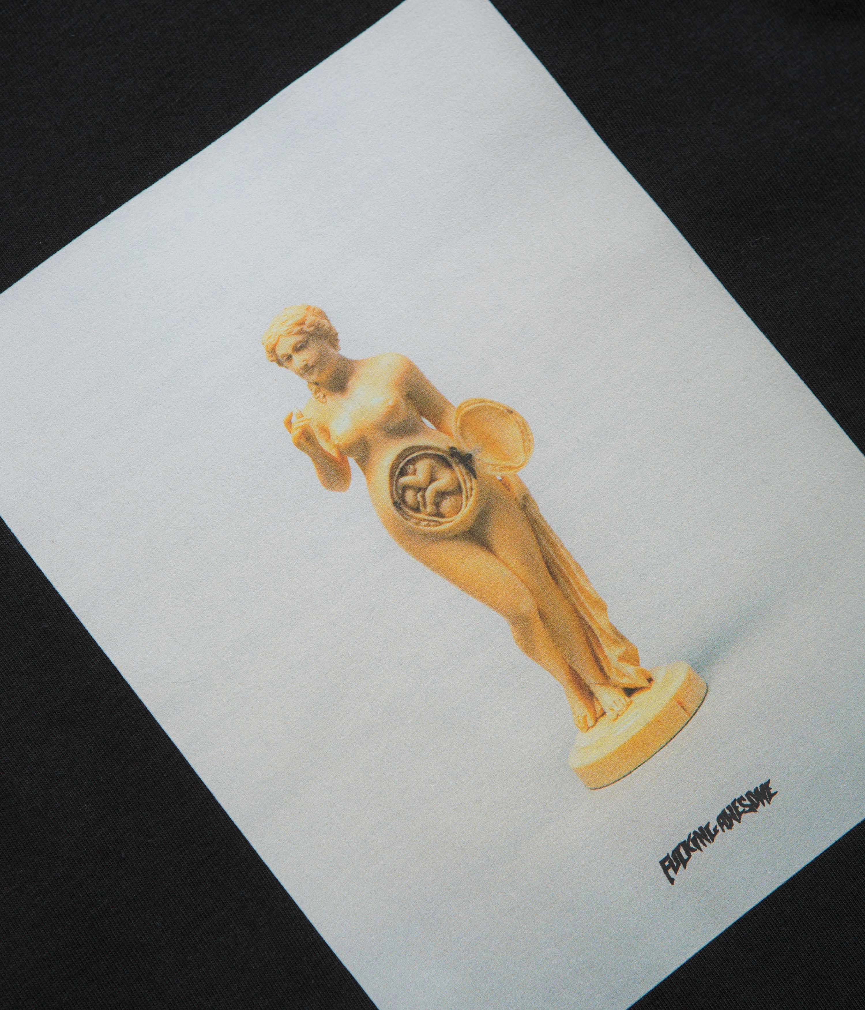 Travel Comfort Fucking Awesome 2025 Statue T-Shirt - Black