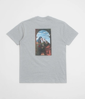 Fucking Awesome Believe T-Shirt - Grey Heather Comfy Wardrobe Day-to-Night Look