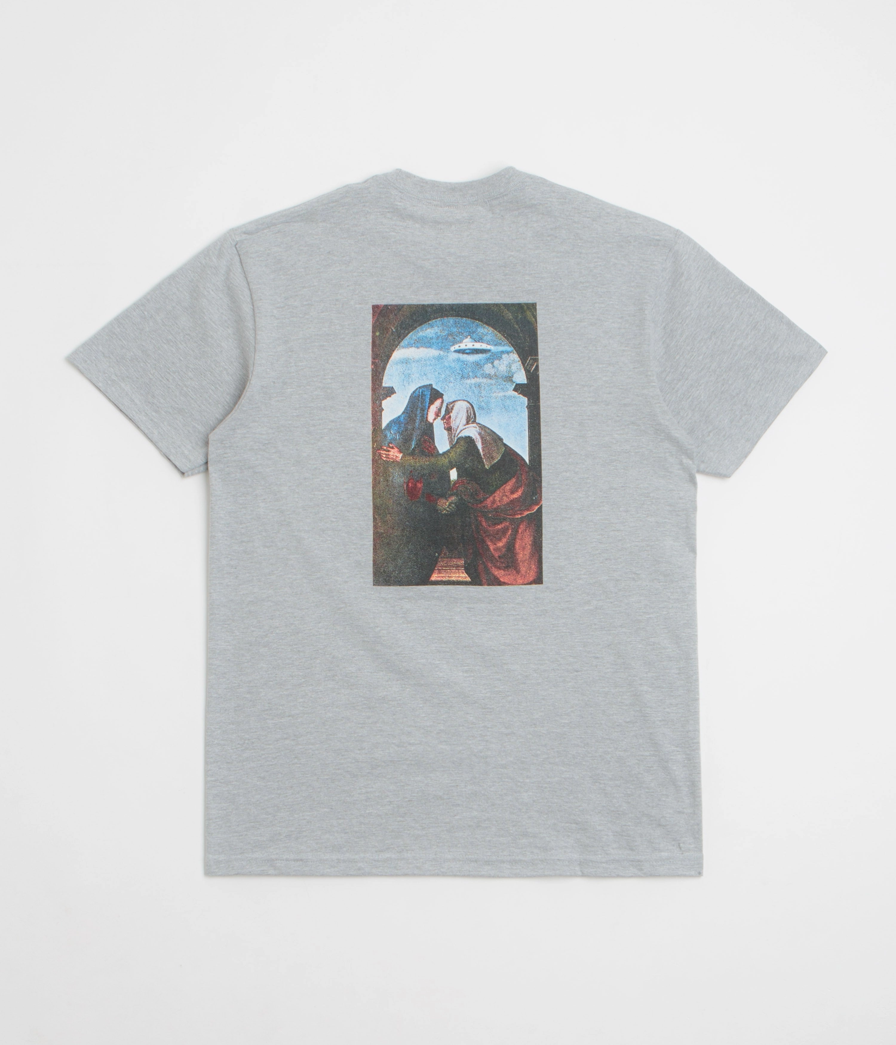 Fucking Awesome Believe T-Shirt - Grey Heather Comfy Wardrobe Day-to-Night Look