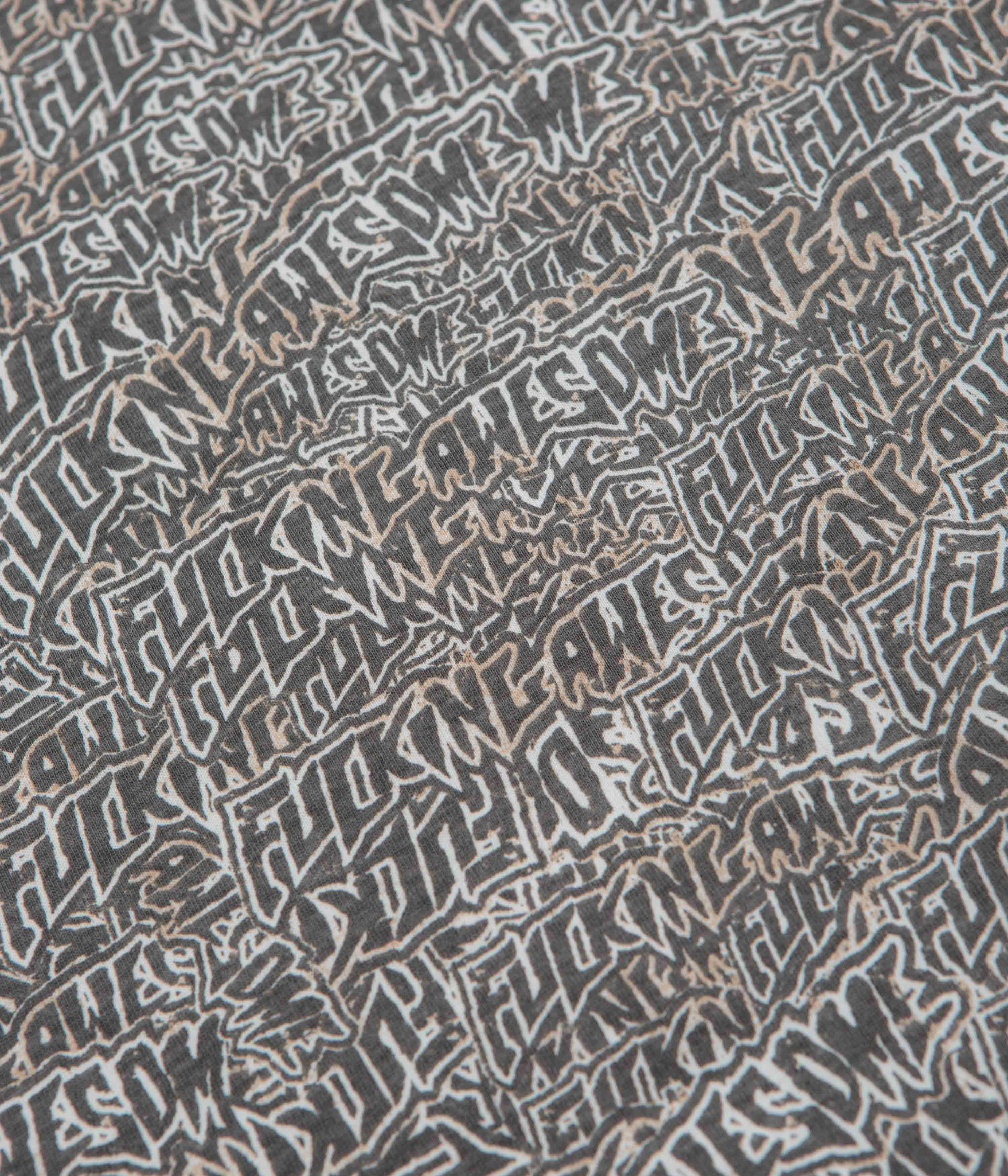 Fucking Awesome Burnt Sticker Stamp T-Shirt - All Over Print Wide Neck Opening Athletic Comfort Wear