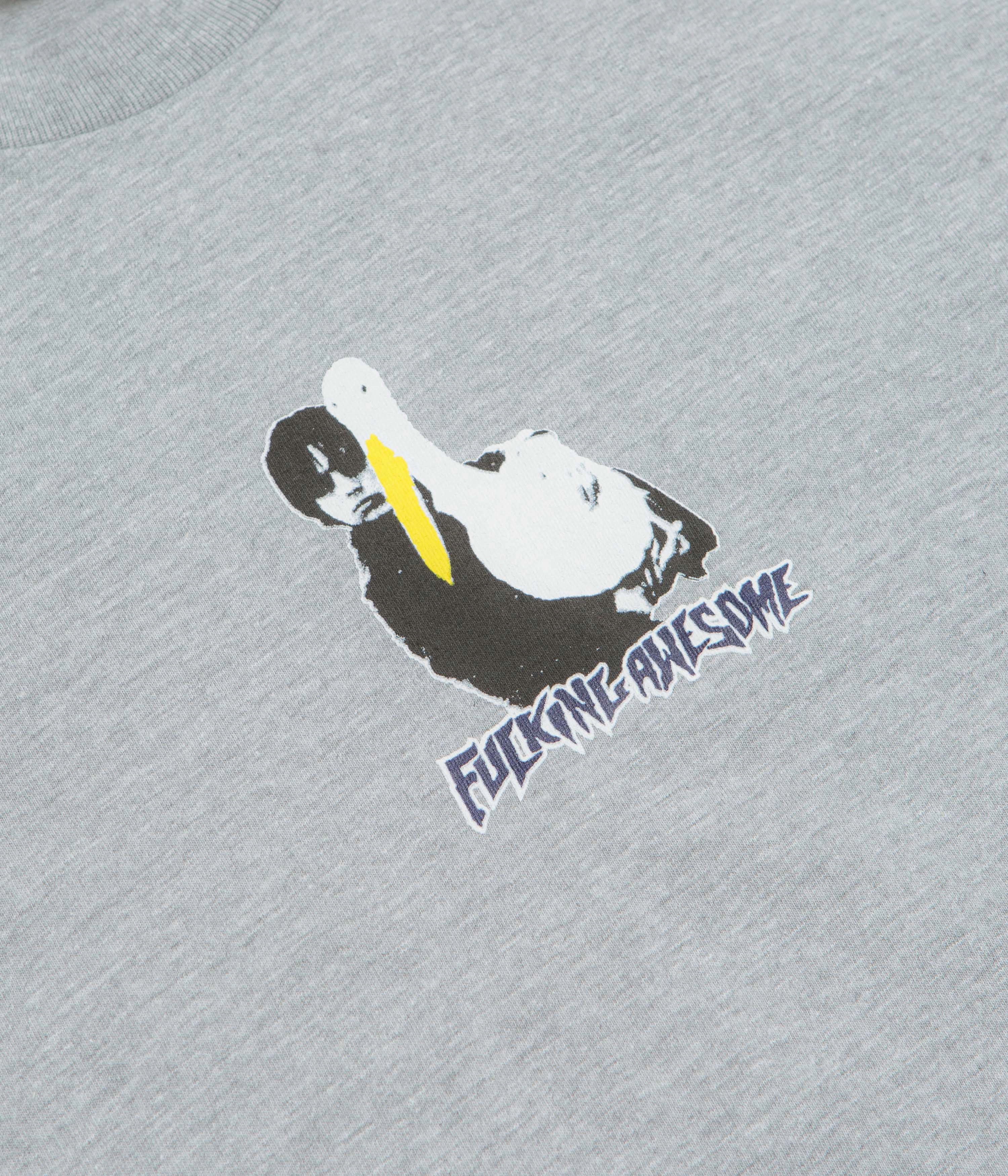 Fucking Awesome High Lonesome II T-Shirt - Grey Heather Breathable fabric City Smart Look