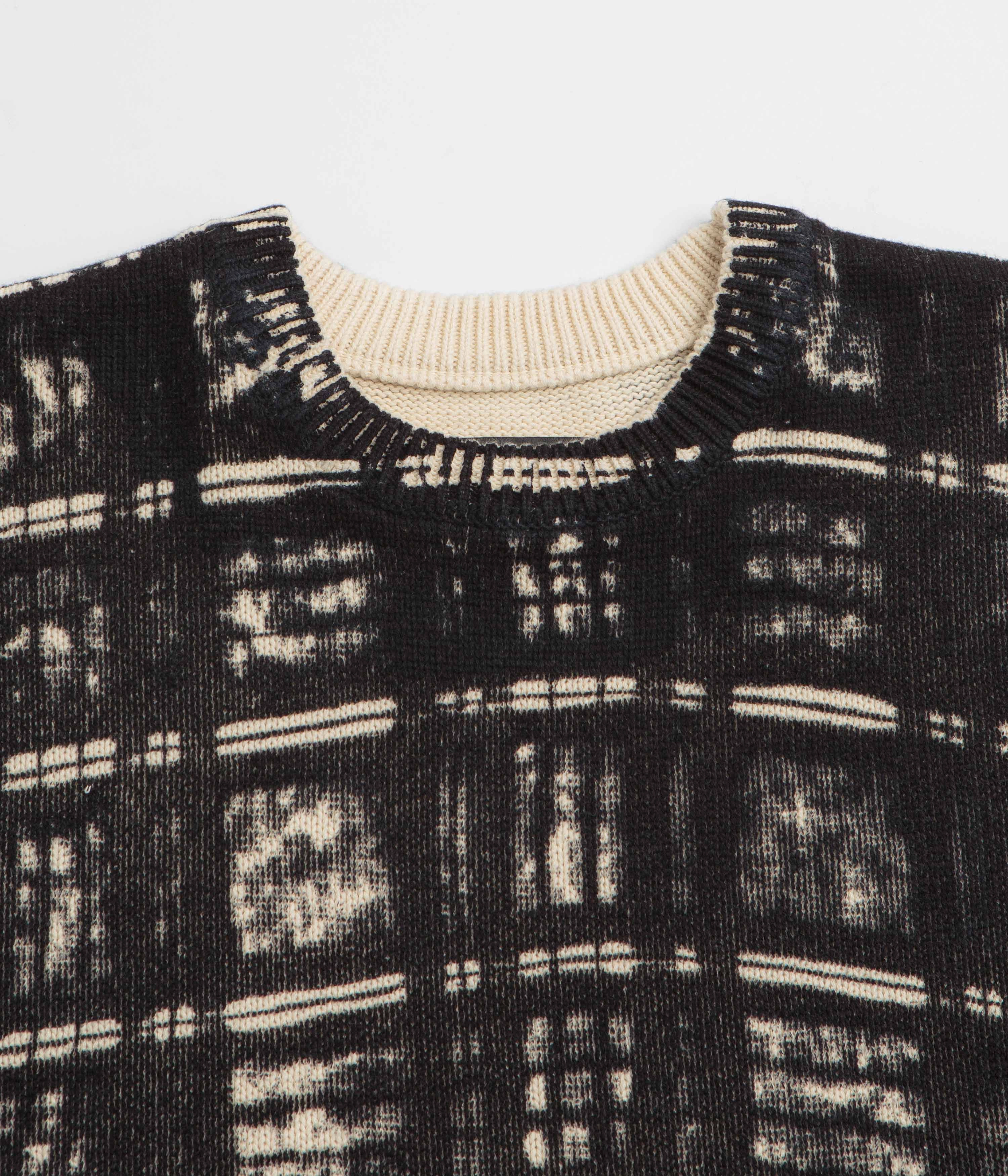 Cozy Look Fucking Awesome Printed Plaid Sweatshirt - Black Plaid