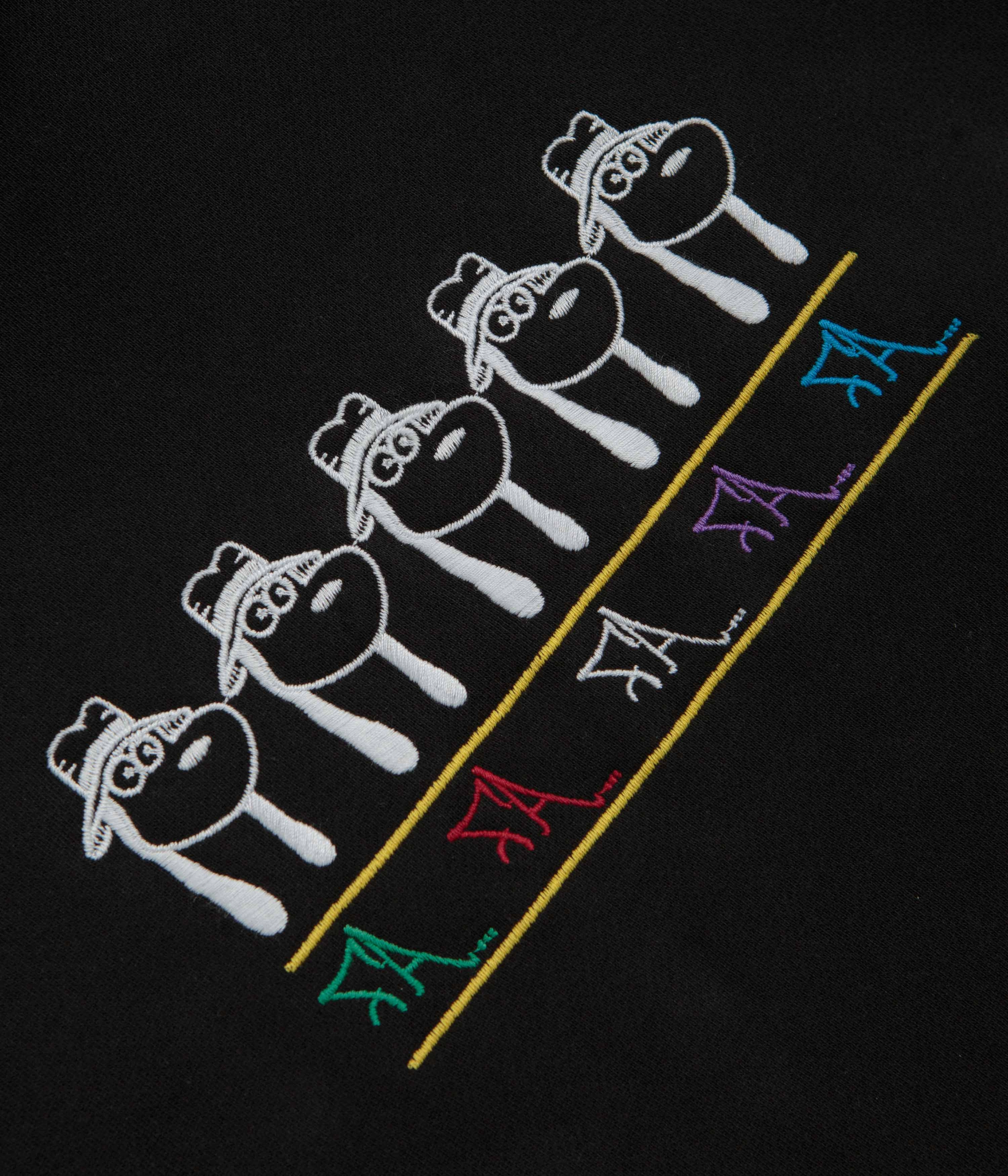 Fucking Awesome Spike Repeat Embroidered Hoodie - Black New Arrival Shiny Finish