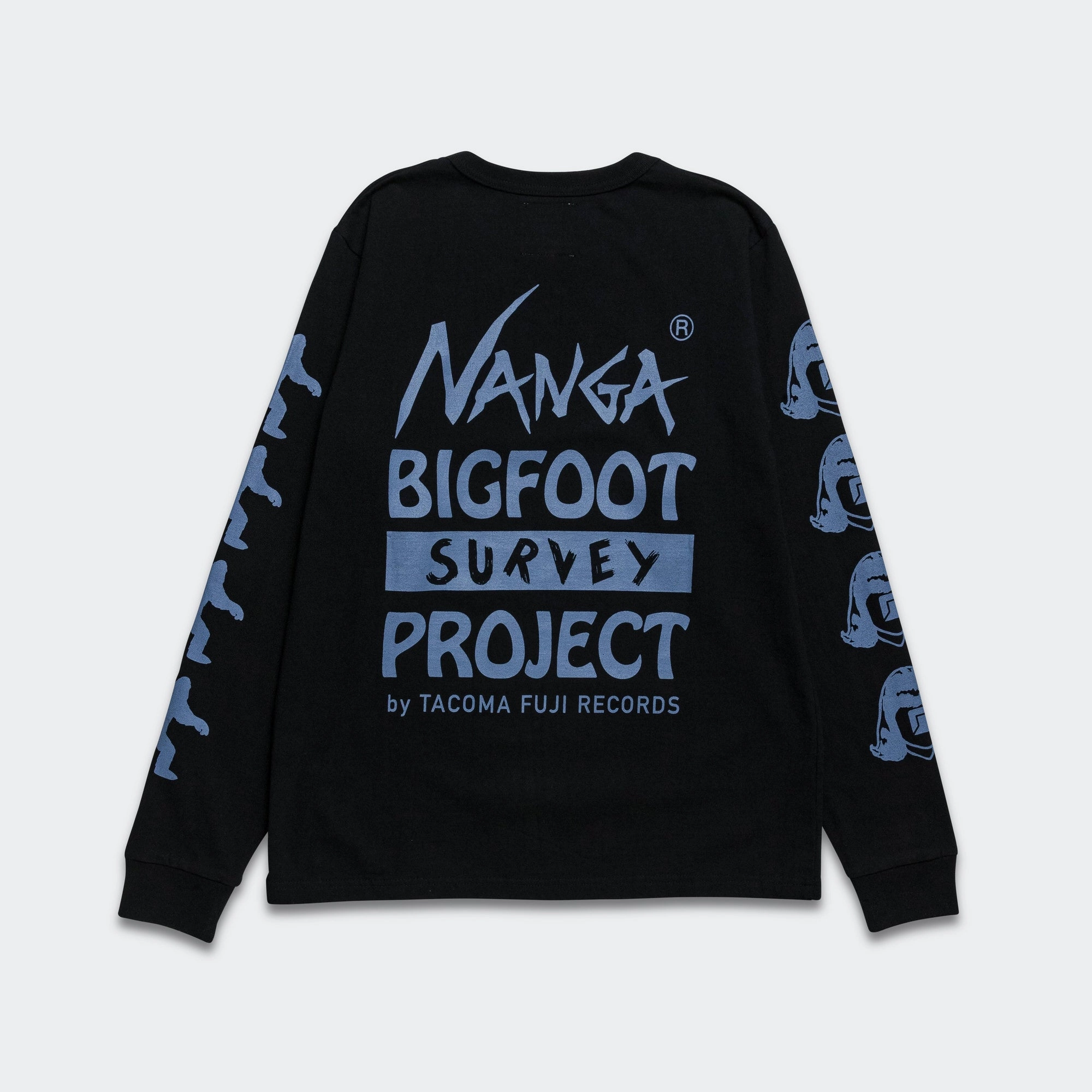 Travel Comfort Style Adult Wear Fuji Records Bigfoot Logo LS Tee x Tacoma - Black