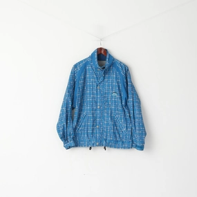 Technique car Odlo Men 48/50 M Jacket Blue Check Full Zipper Vintage Protec Sports Top