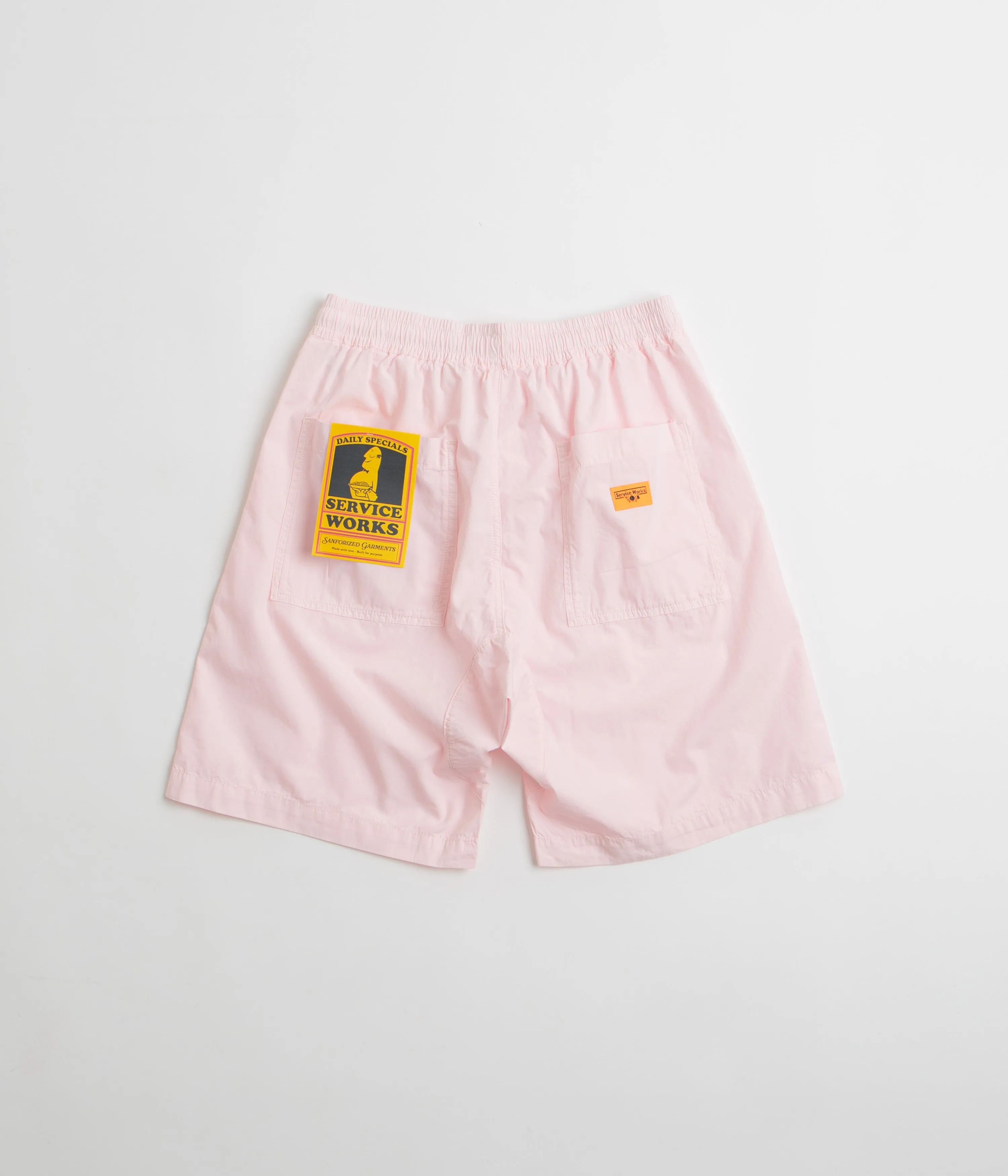 GussetDesign Service Works Poplin Chef Shorts - Dusty Pink