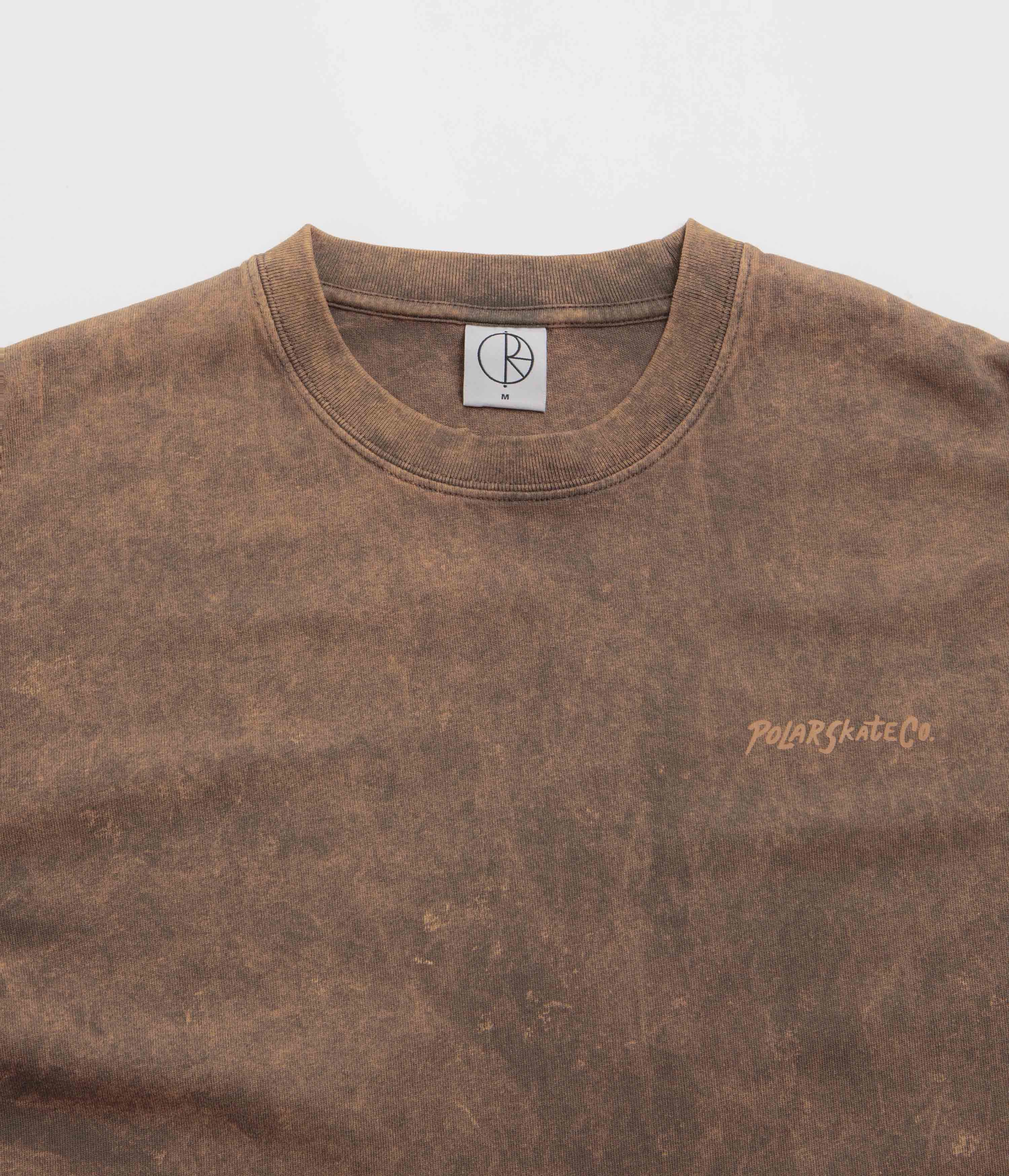 Polar Surf Logo Acid T-Shirt - Brown Personalized