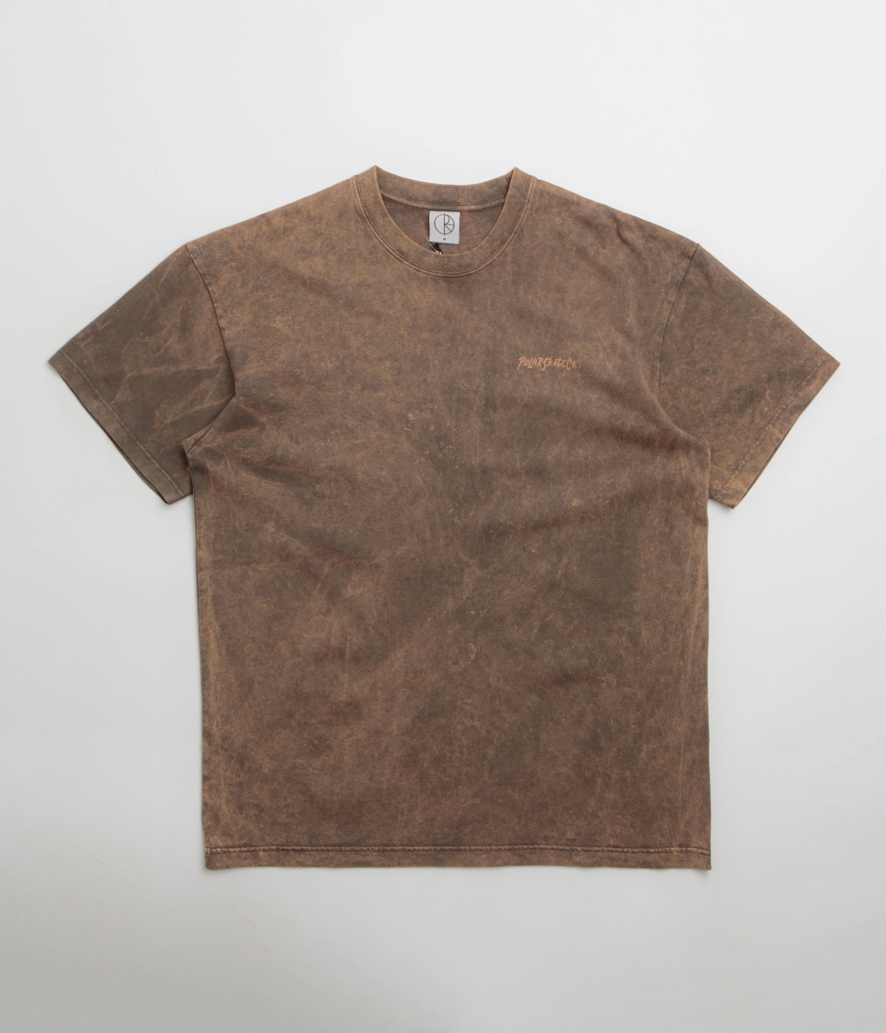 Outdoor Fashion Polar Surf Logo Acid T-Shirt - Brown