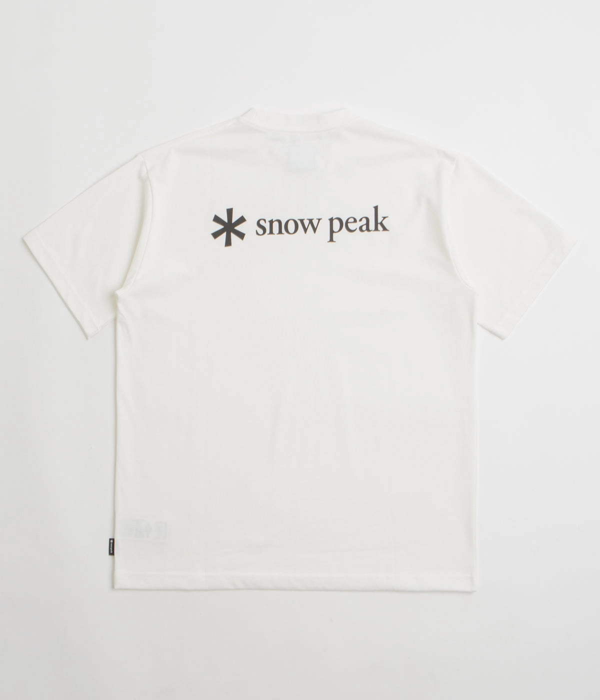 Snow Peak NSD Back Logo T-Shirt - Off White Relaxed Style Fashionable Piece