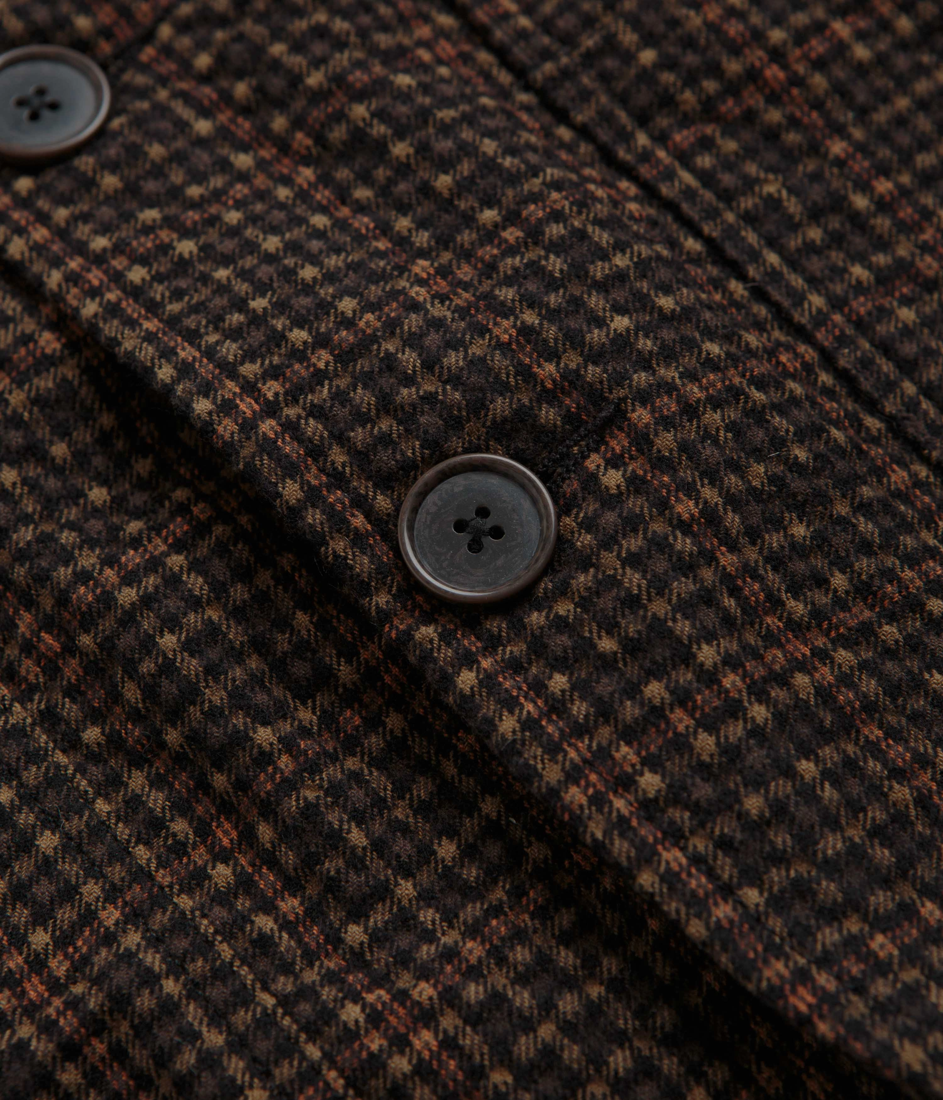 Universal Works Bakers C Jacket - Black / Olive Outdoor Look