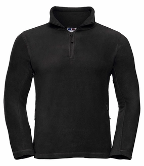 Quarter Zip Outdoor Fleece | BLACK Wireless Headphone Pocket Cold Ready