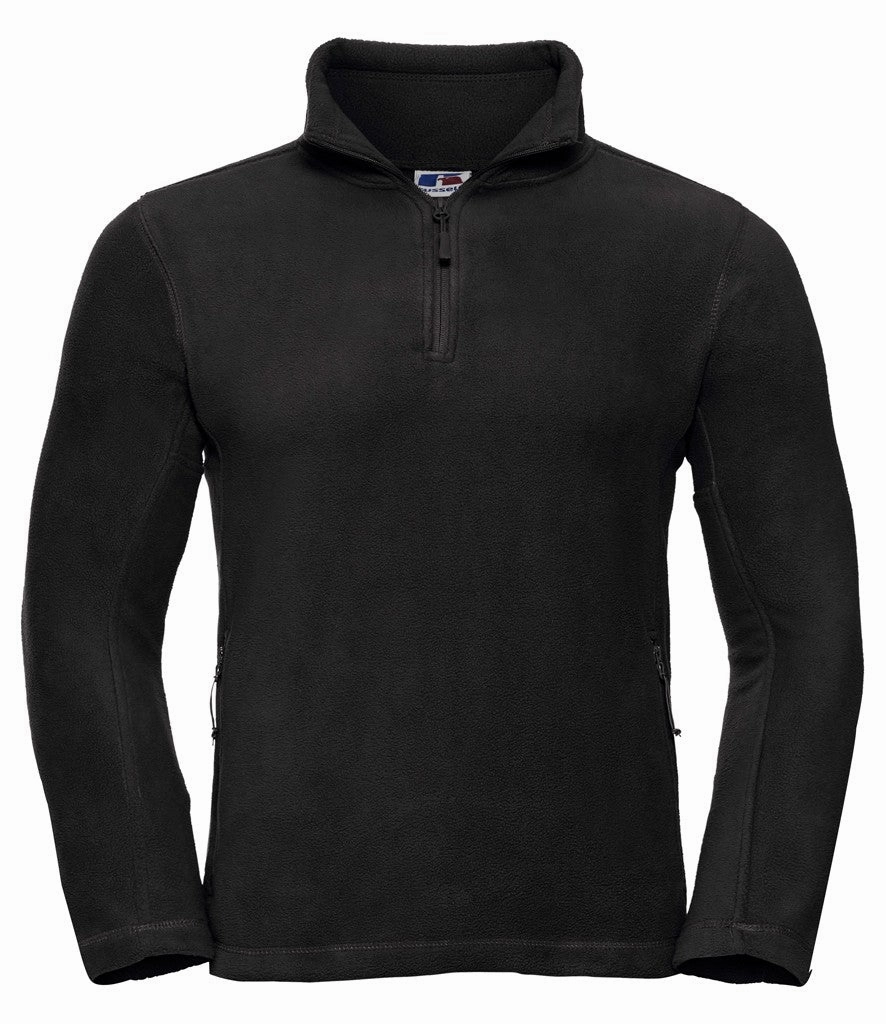 Warm Base Outdoor Style Quarter Zip Outdoor Fleece | BLACK