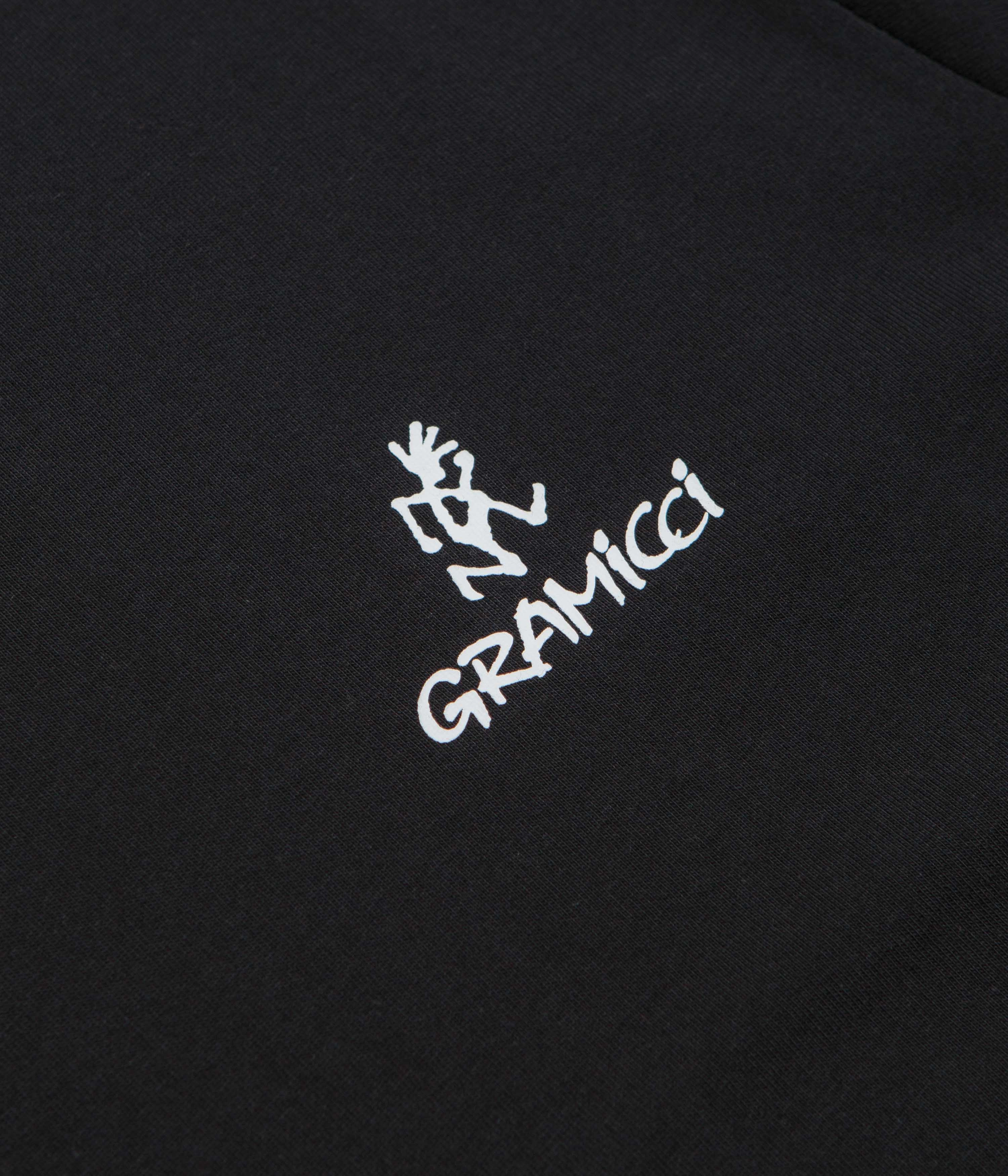 Gramicci One Point Logo T-Shirt - Black Basic Comfort UV Protective Coating