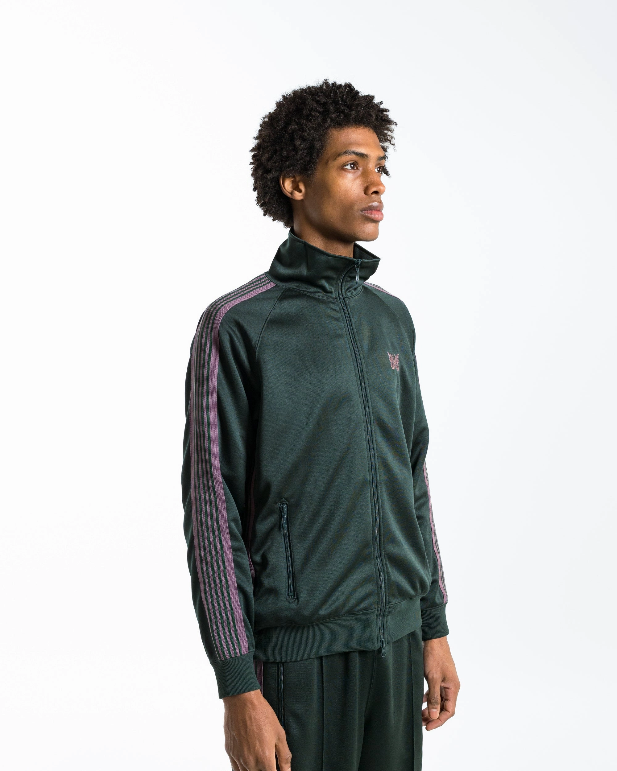 Track Jacket - Green Poly Smooth Day To Night AntiStaticFinish