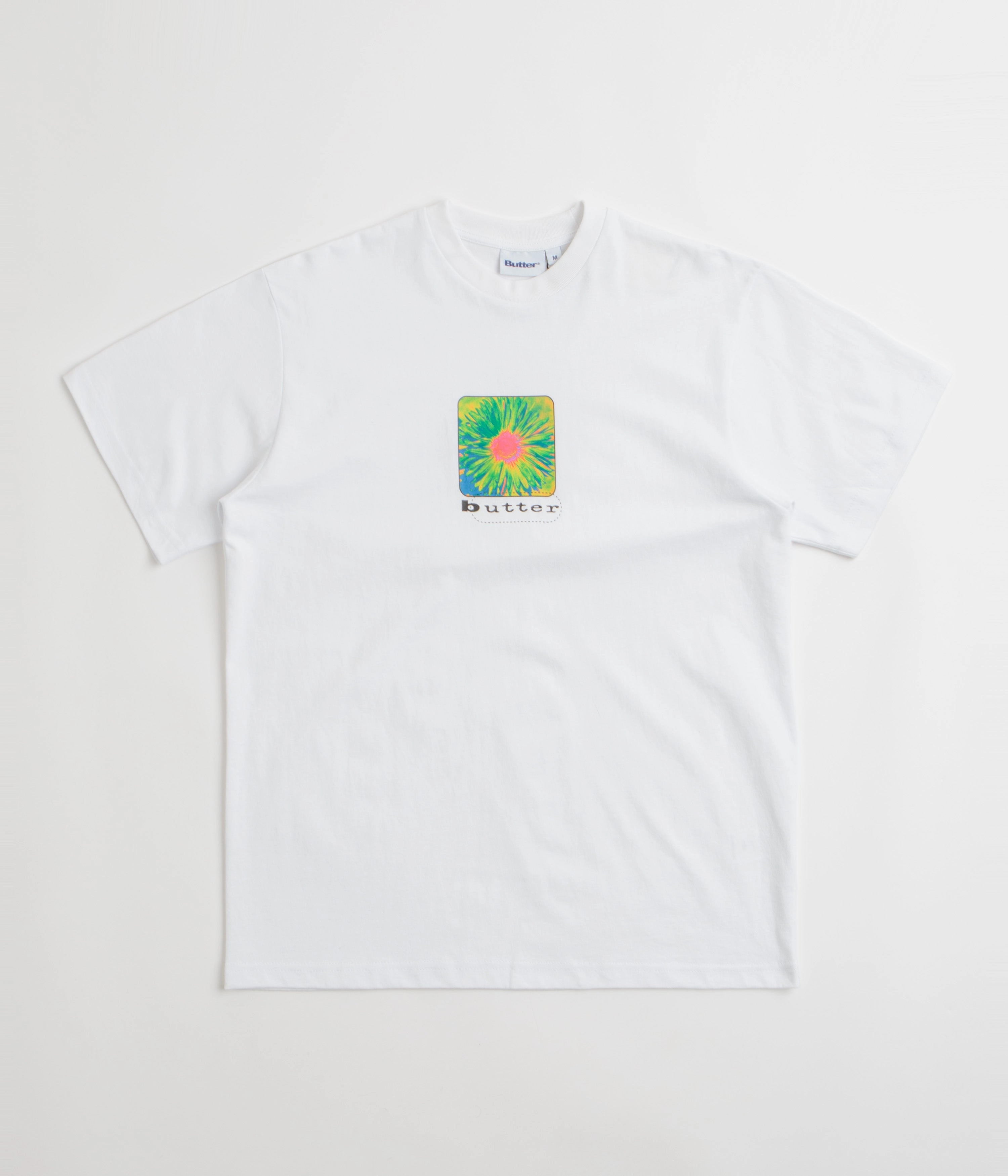 LowImpactDye Butter Goods Daisy T-Shirt - White