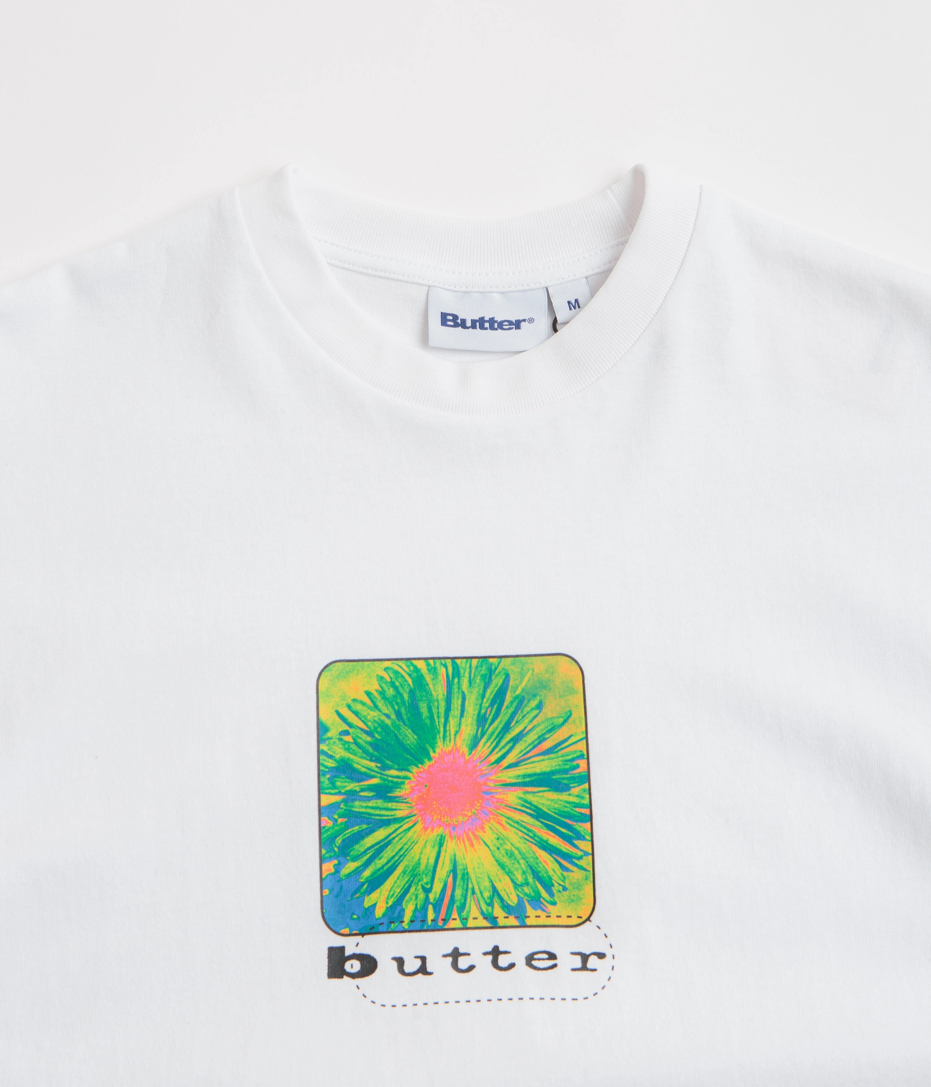 Seasonal Layering Trendy Vibes Wear Butter Goods Daisy T-Shirt - White