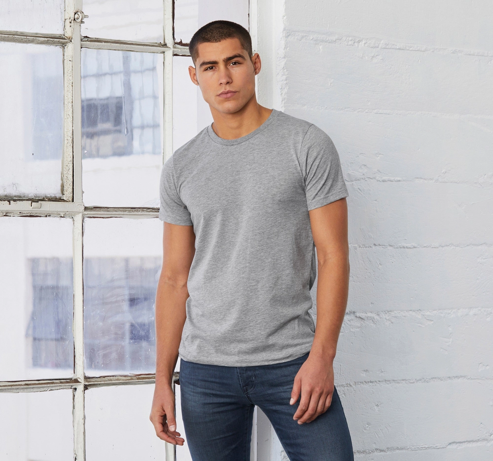 Unisex Heather Short Sleeve T-Shirt | ATHLETIC HEATHER Outdoor Comfort Style