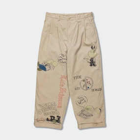 14W Corduroy IVY Pants Memorial Paint Model - Beige ReflectiveAccentDetails OdorResistant