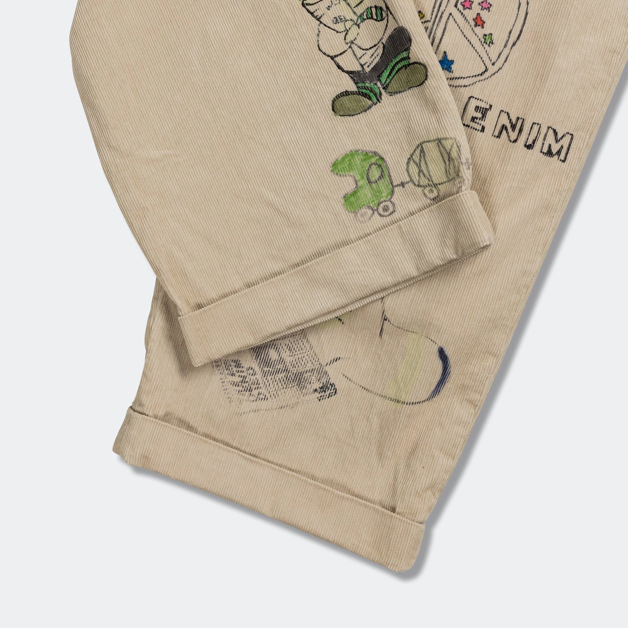 14W Corduroy IVY Pants Memorial Paint Model - Beige Durable Comfort Quick Pack