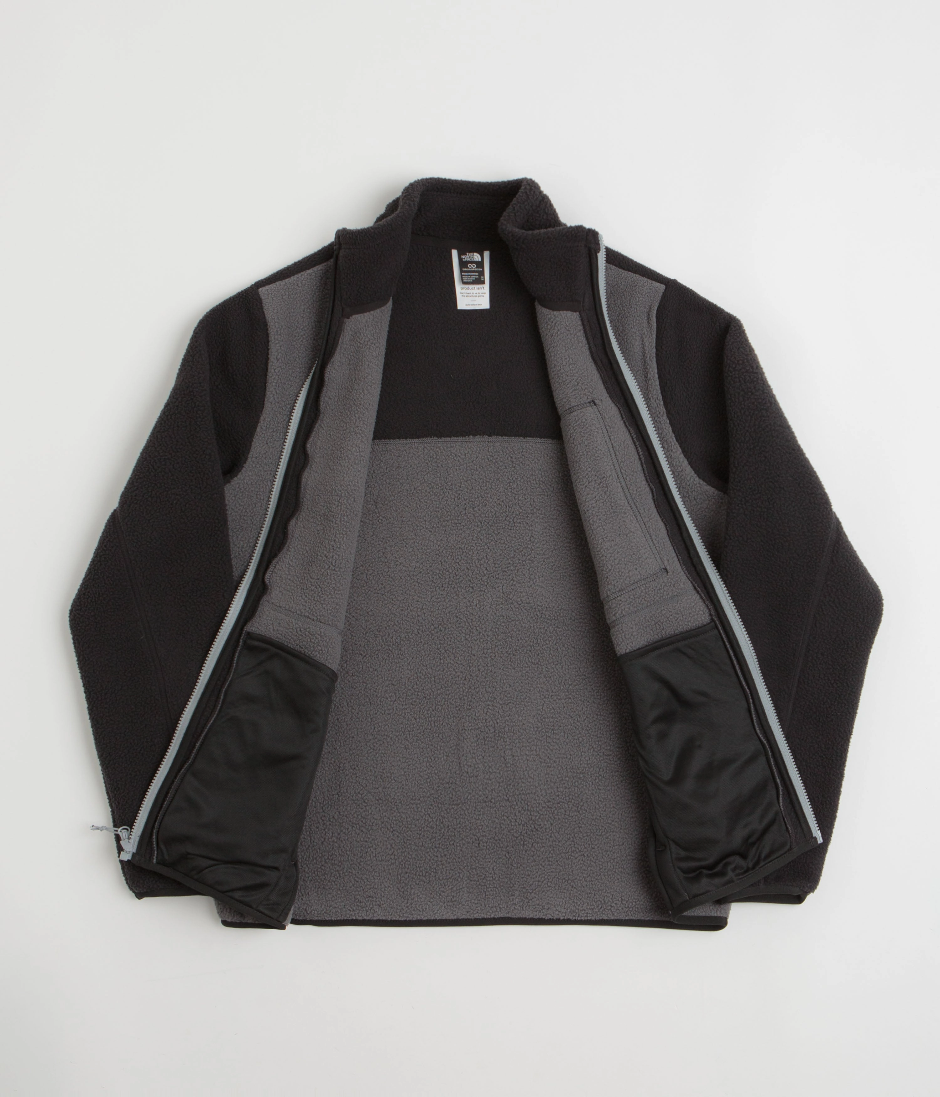 The North Face Yumiori Full Zip Fleece - Anthracite Grey / TNF Black Trail Piece