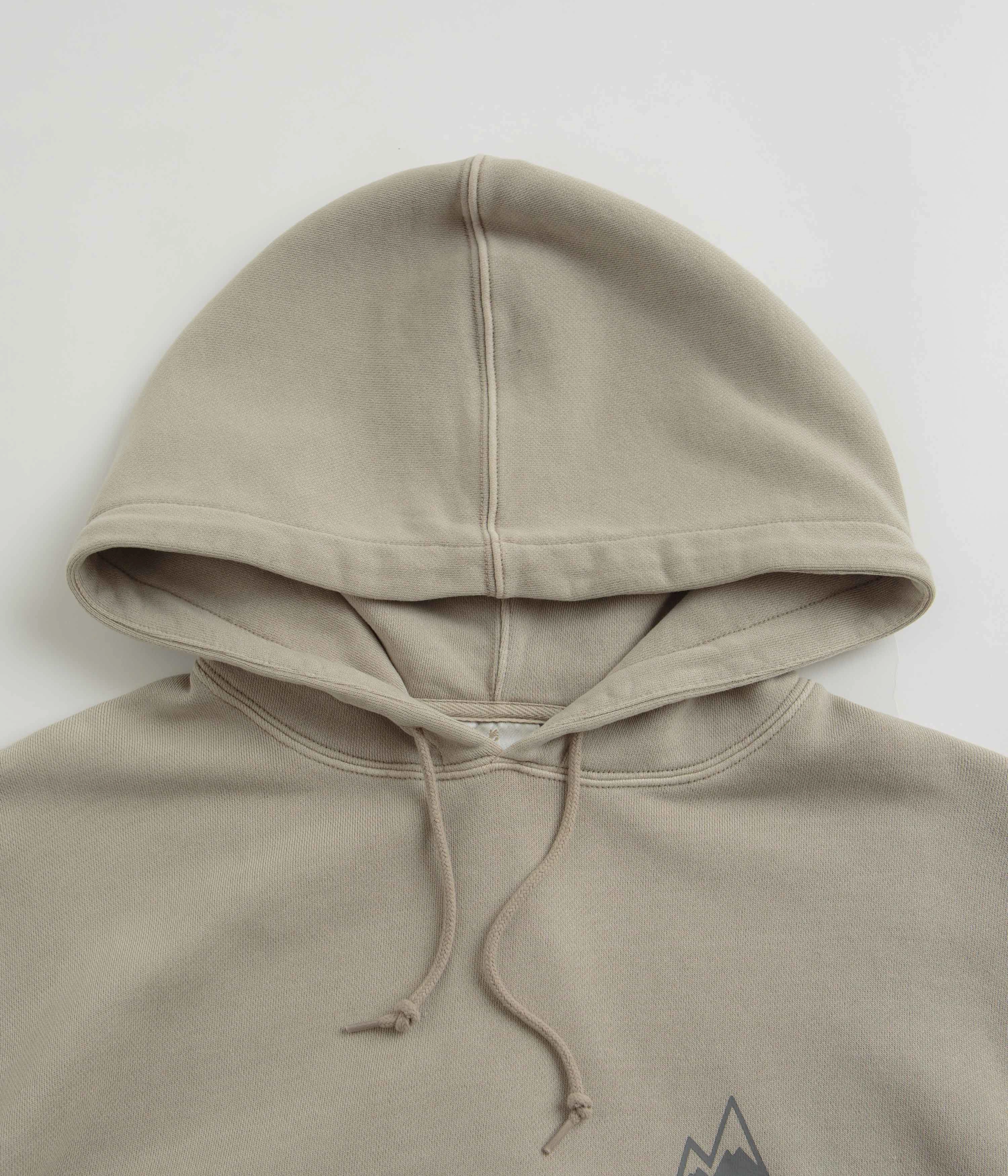 Gramicci Peak Hoodie - Oatmeal Pigment Faux Suede Timeless Street