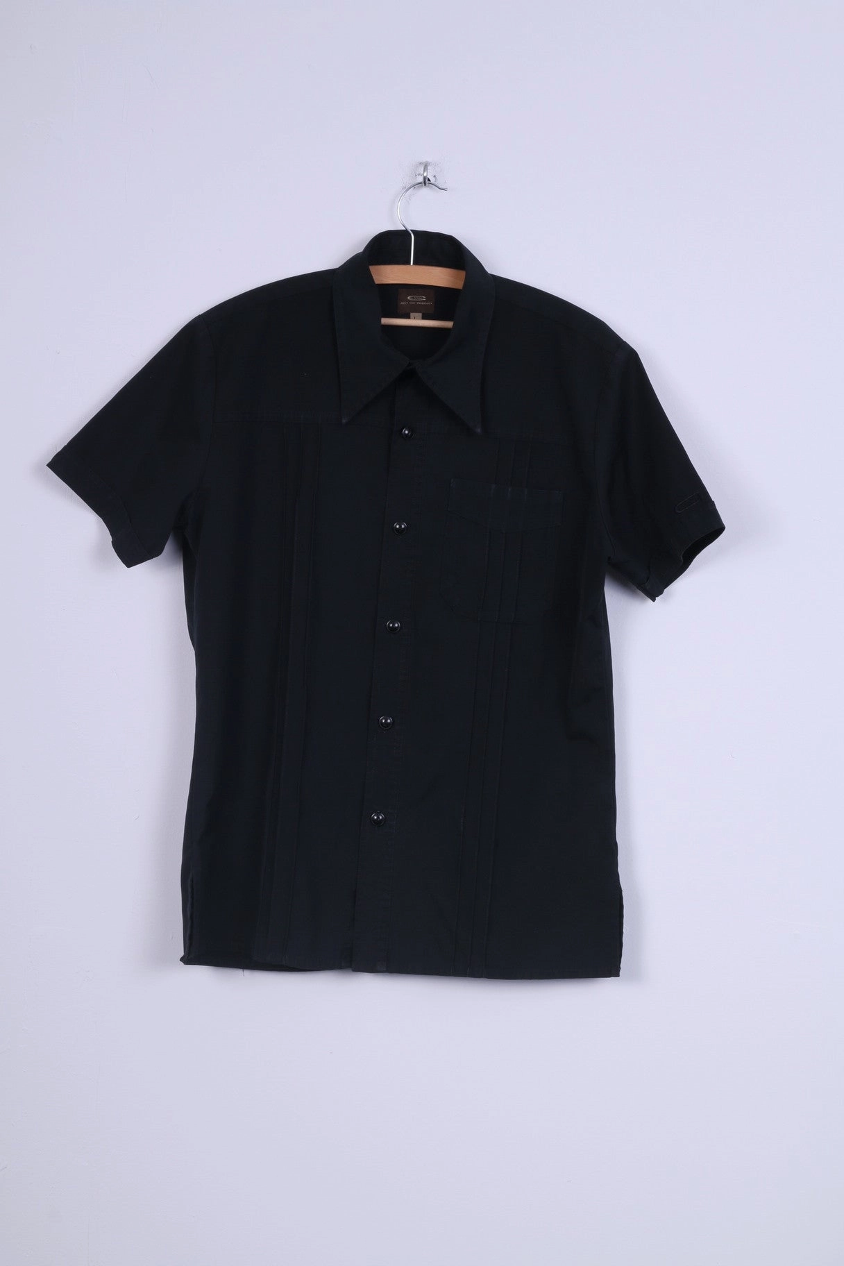 Earthy Palette G-Star Mens L Casual Shirt Short Sleeve Black Cotton