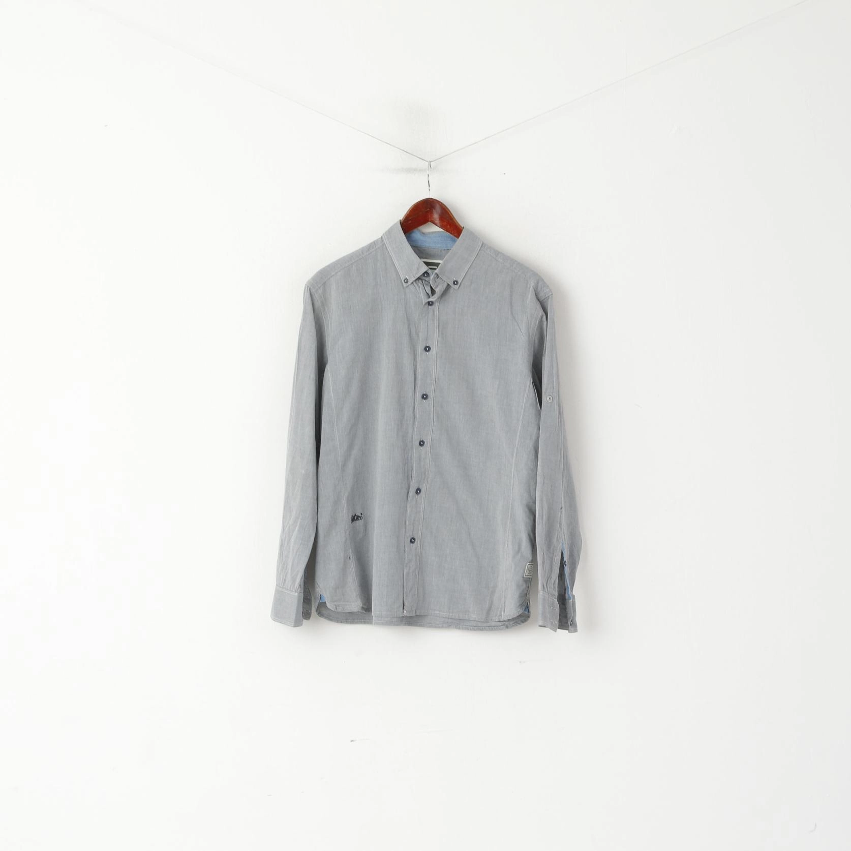 Classic Look G-Star Raw Men XL (M) Casual Shirt Blue  Cotton Lakewood Long Sleeve Top