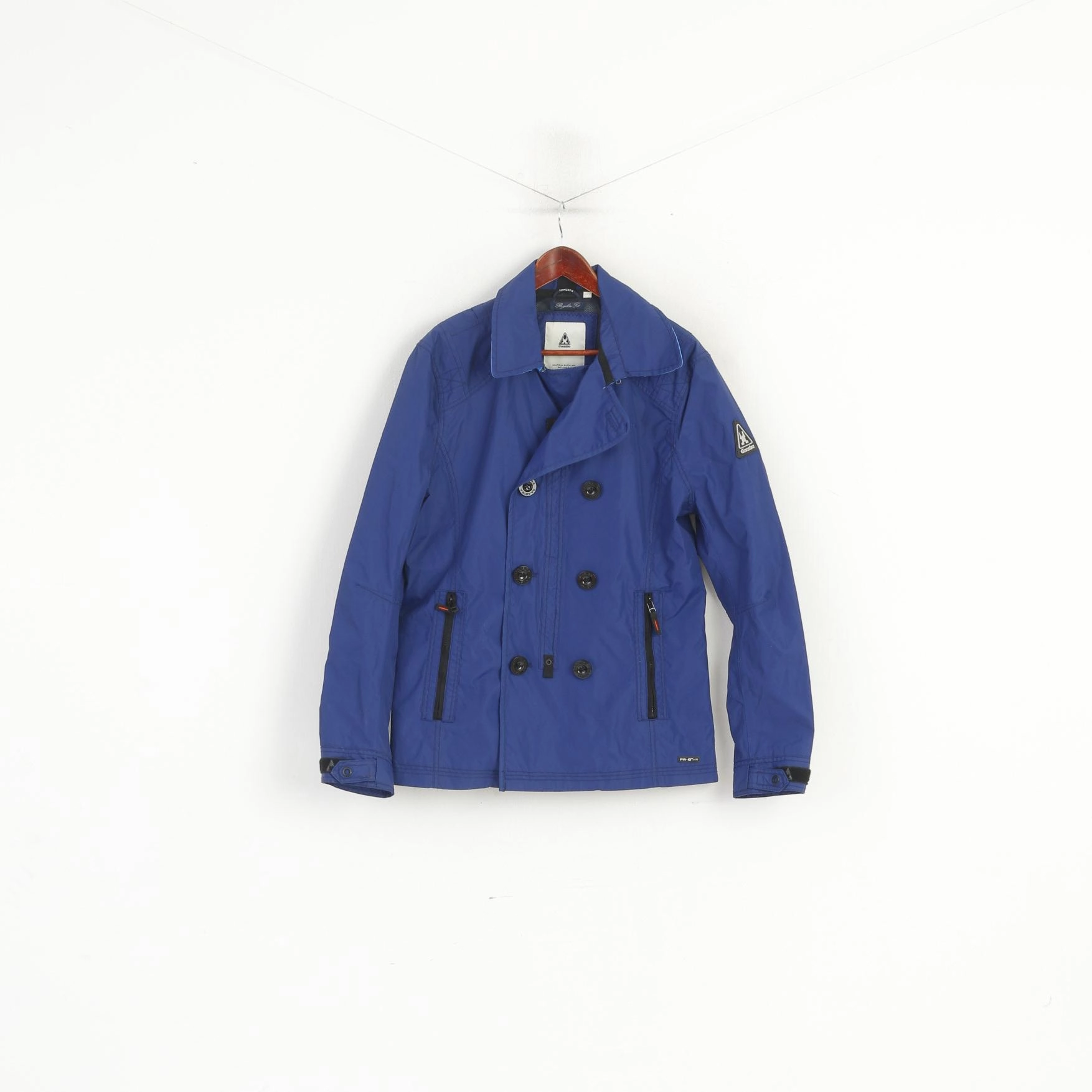 Adjustable Wear Gaastra Men M Jacket Blue Nylon Waterproof Regular Fit Nautical Supplies Zip Up Top