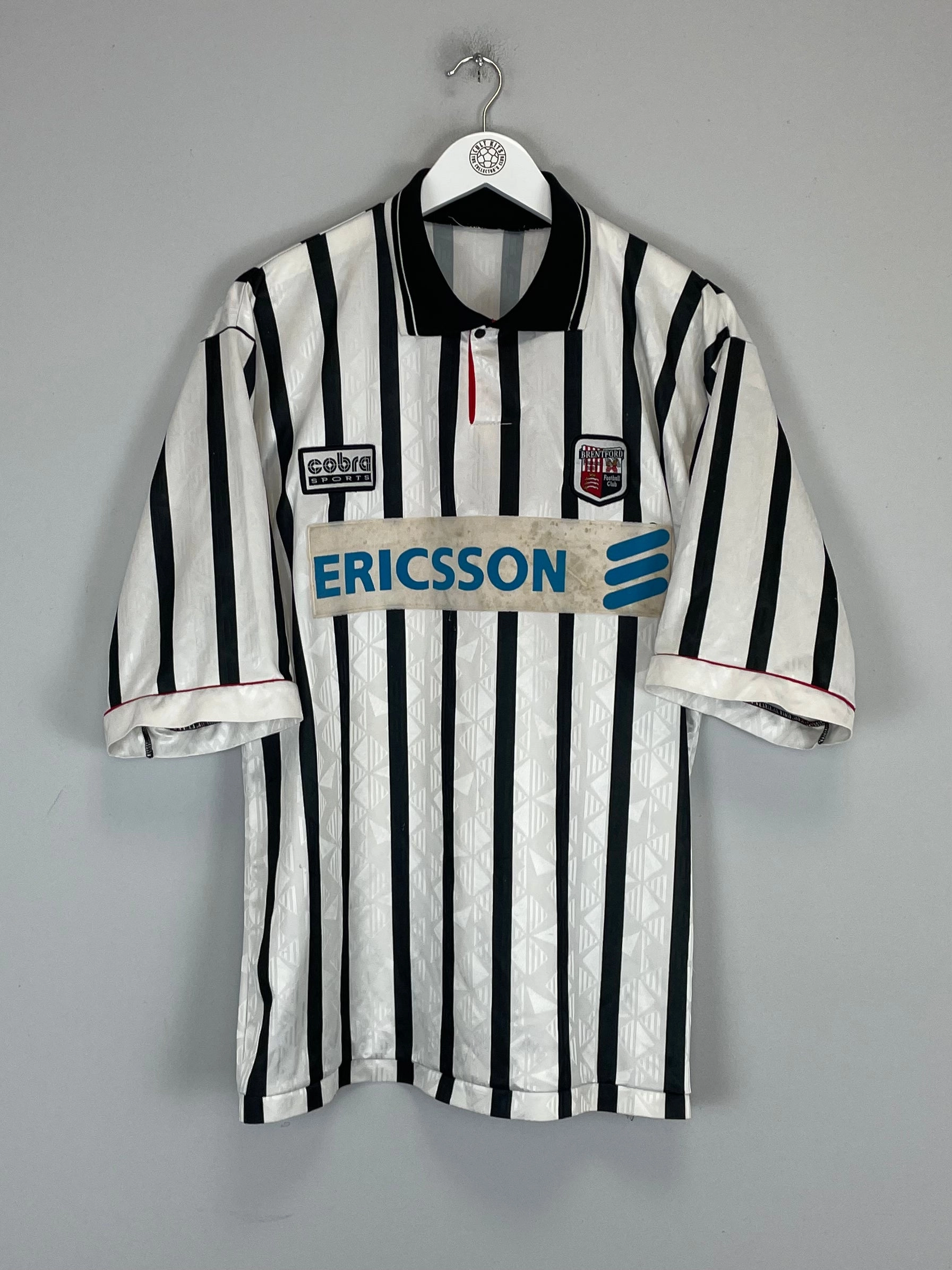 1996/98 BRENTFORD *MATCH ISSUE* AWAY SHIRT (L) COBRA SPORTS Easy Movement Speed Ready