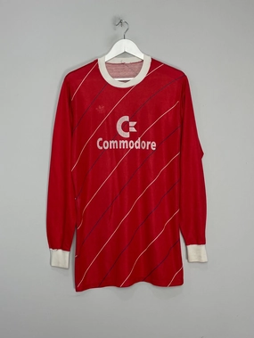 1984/86 BAYERN MUNICH L/S HOME SHIRT (L) ADIDAS Reflective Safety Detailing Performance Optimized Weave