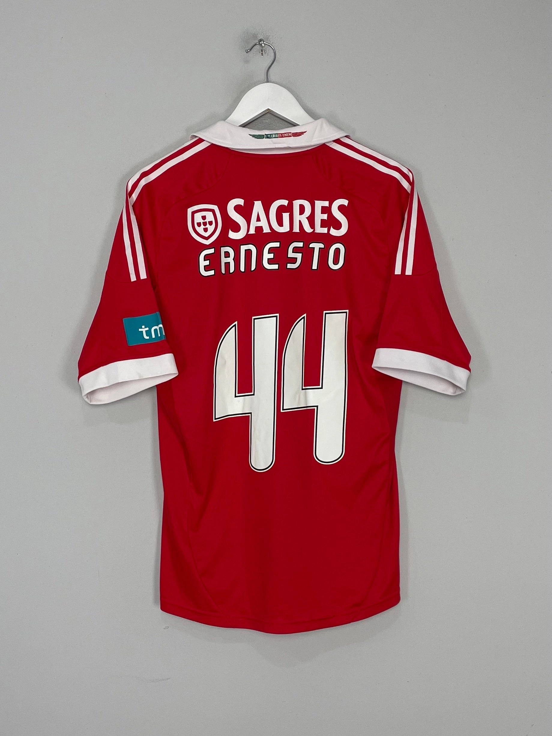 Reinforced Shoulder Panels 2012/13 BENFICA ERNESTO #44 *PLAYER ISSUE* SIGNED HOME SHIRT (L) ADIDAS