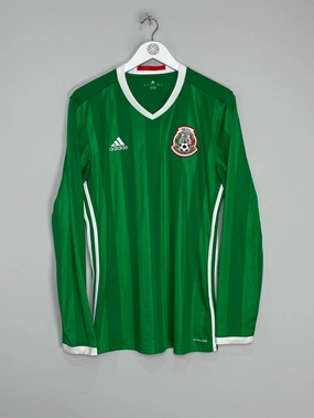 High Elasticity Fabric 2016/17 MEXICO L/S HOME SHIRT (L) ADIDAS