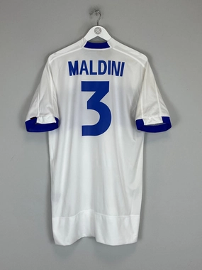 1999 ITALY MALDINI #3 AWAY SHIRT (L) KAPPA Game Ready Mesh Design