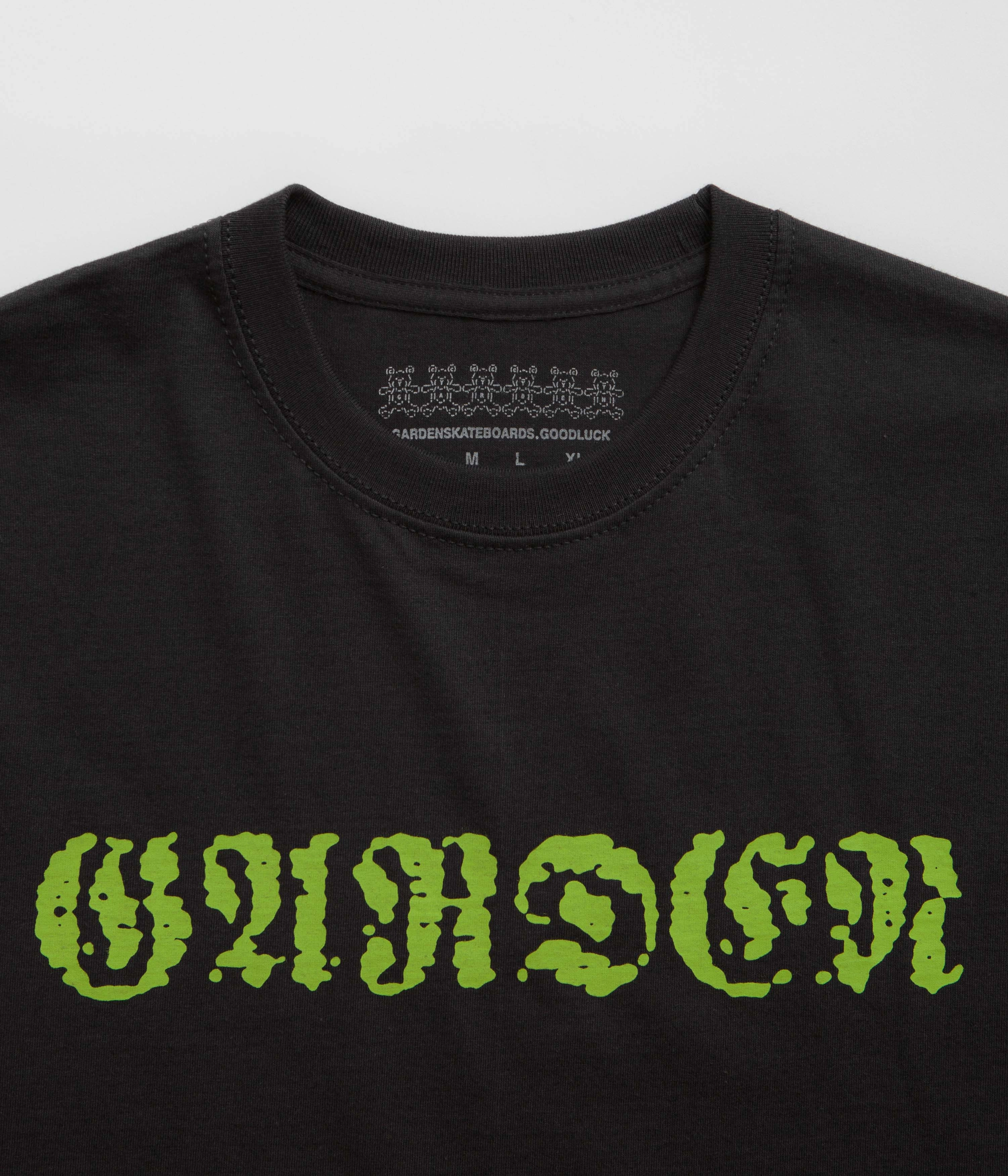 NoSideSeam Garden Mirage T-Shirt - Black / Green