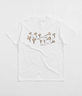 Garden Nails T-Shirt - White FlexibleKnit Timeless Wear