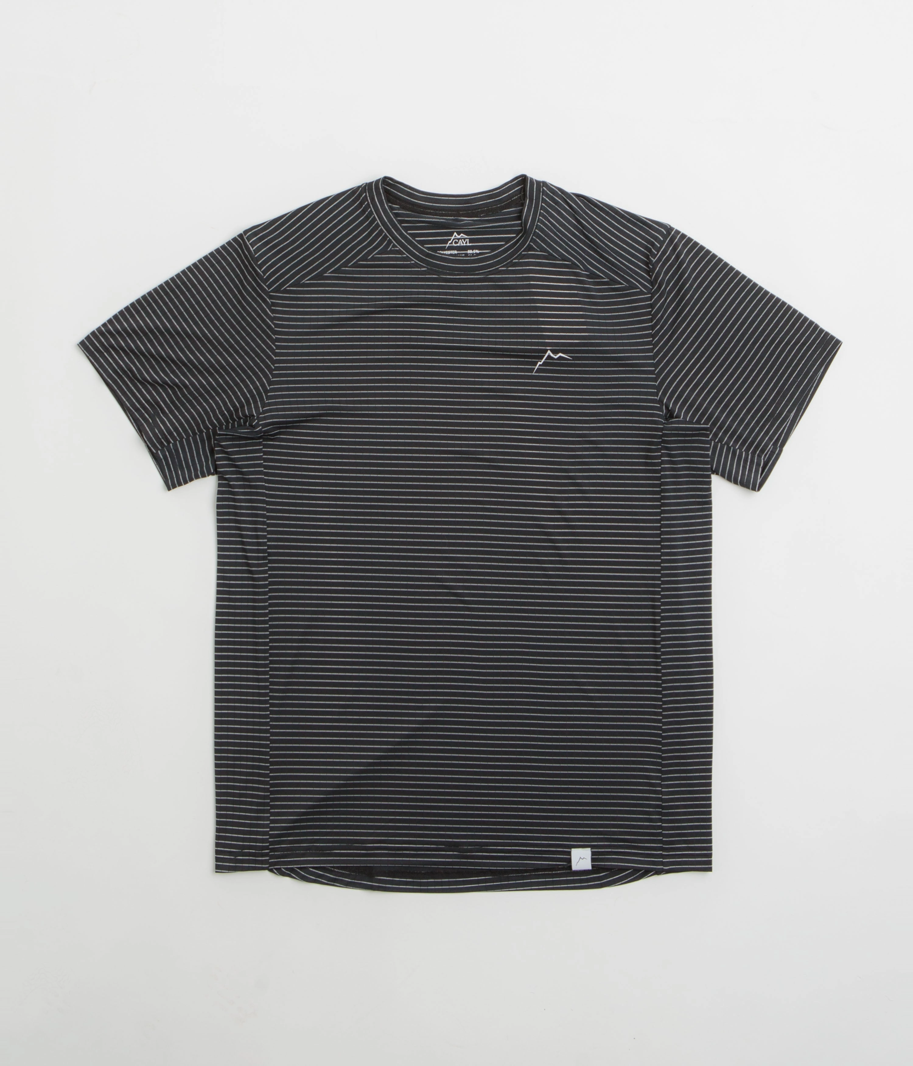 Cool Fit Cayl Stripe Logo T-Shirt - Black
