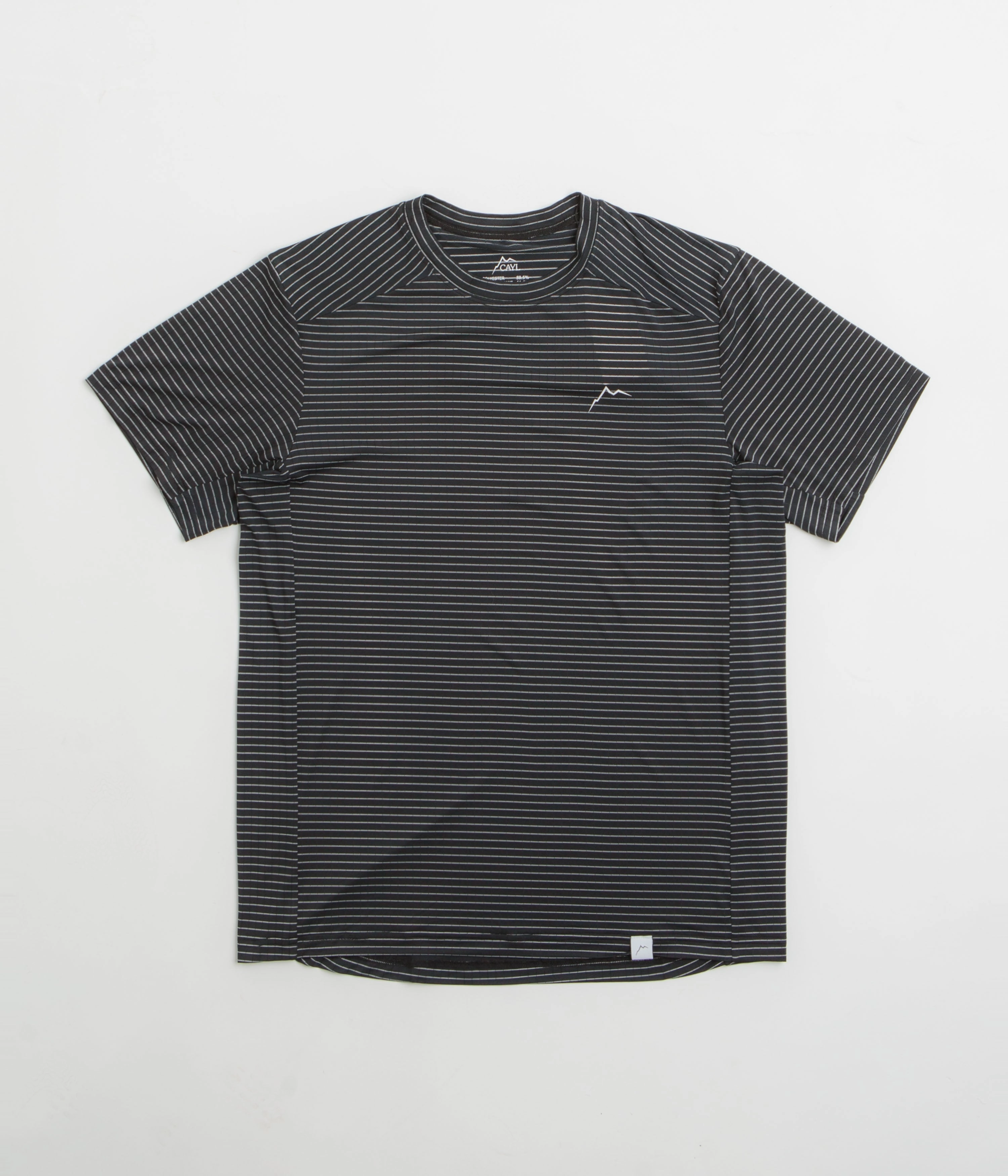 Cayl Stripe Logo T-Shirt - Black Seasonal Layer Athletic Wear