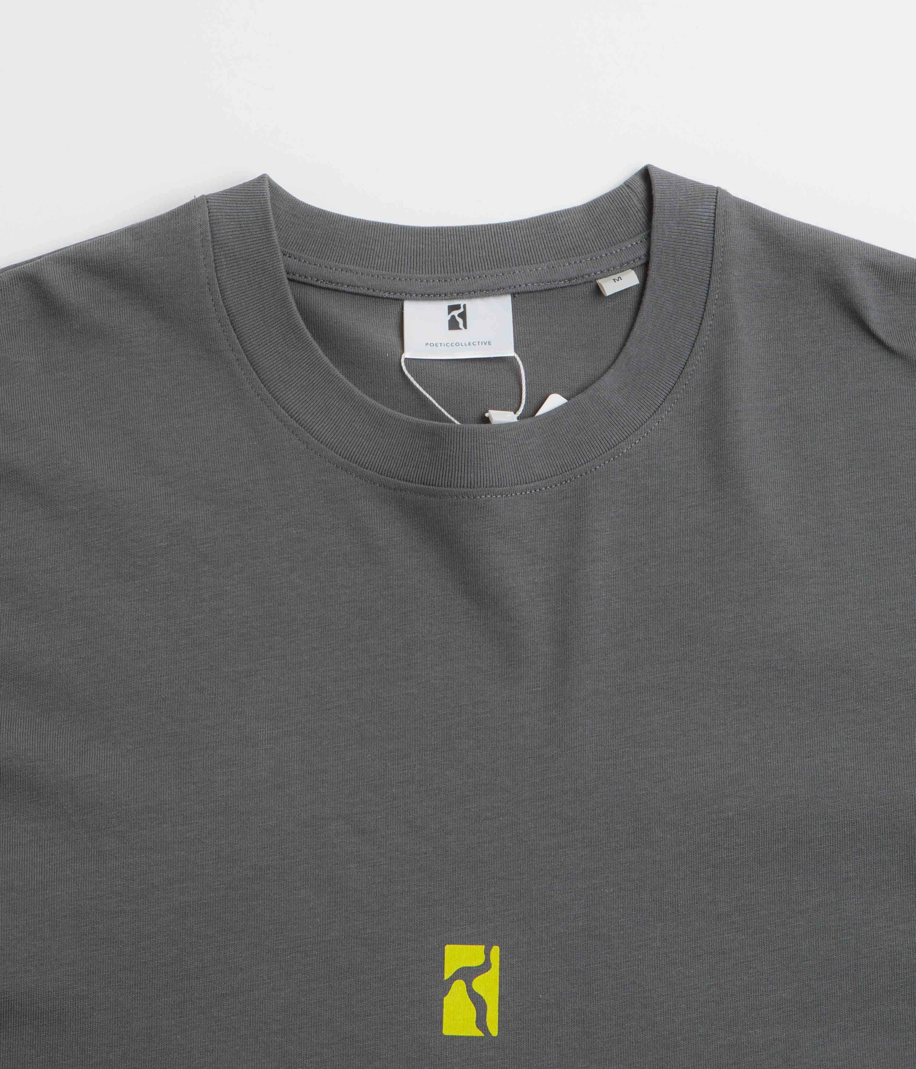 Elegant Poetic Collective Space T-Shirt - Iron Grey