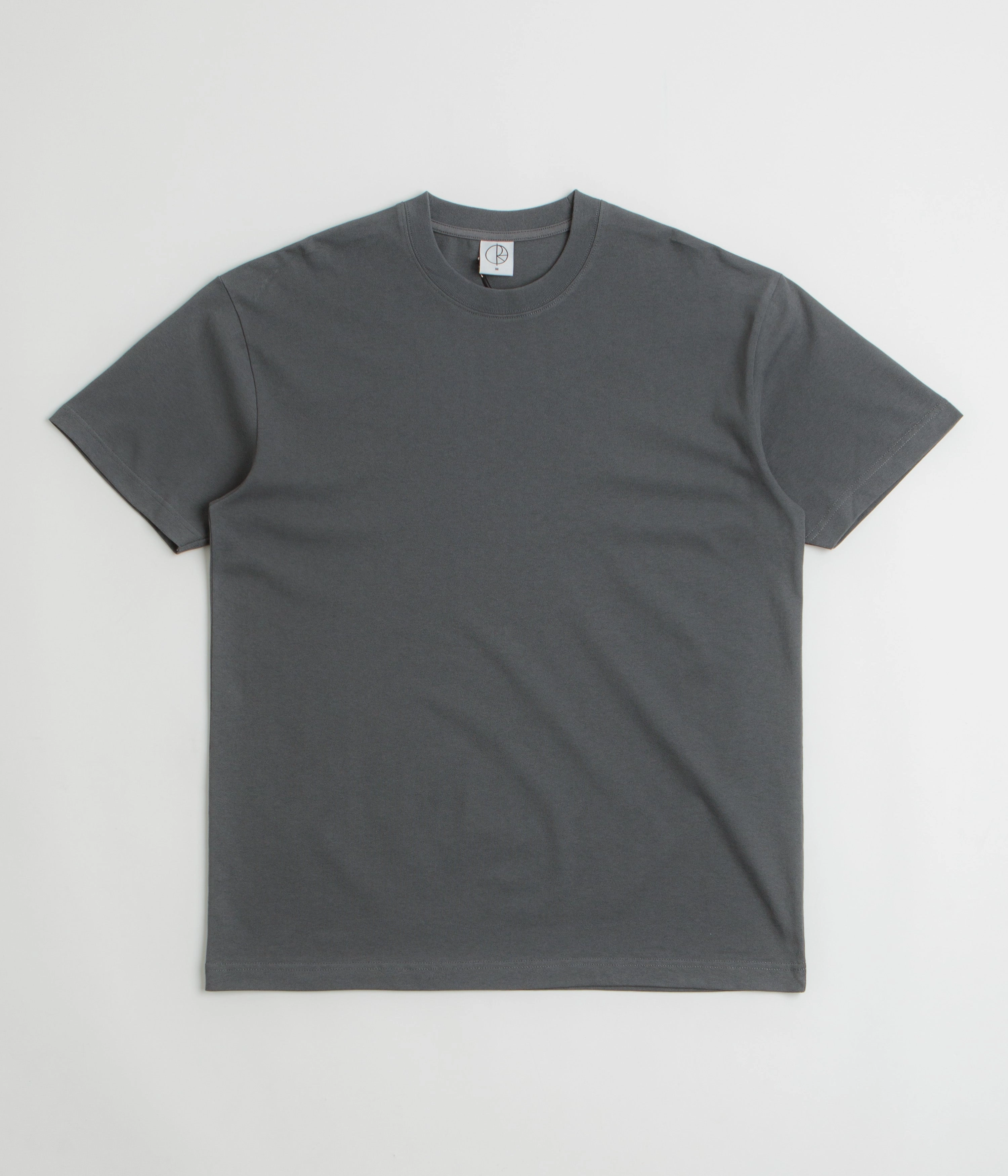 Polar Basic T-Shirt - Graphite Ergonomic Cut Raw Hem Finish