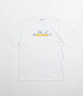 Butter Goods Tempo Logo T-Shirt - White Relaxed Comfort Wear