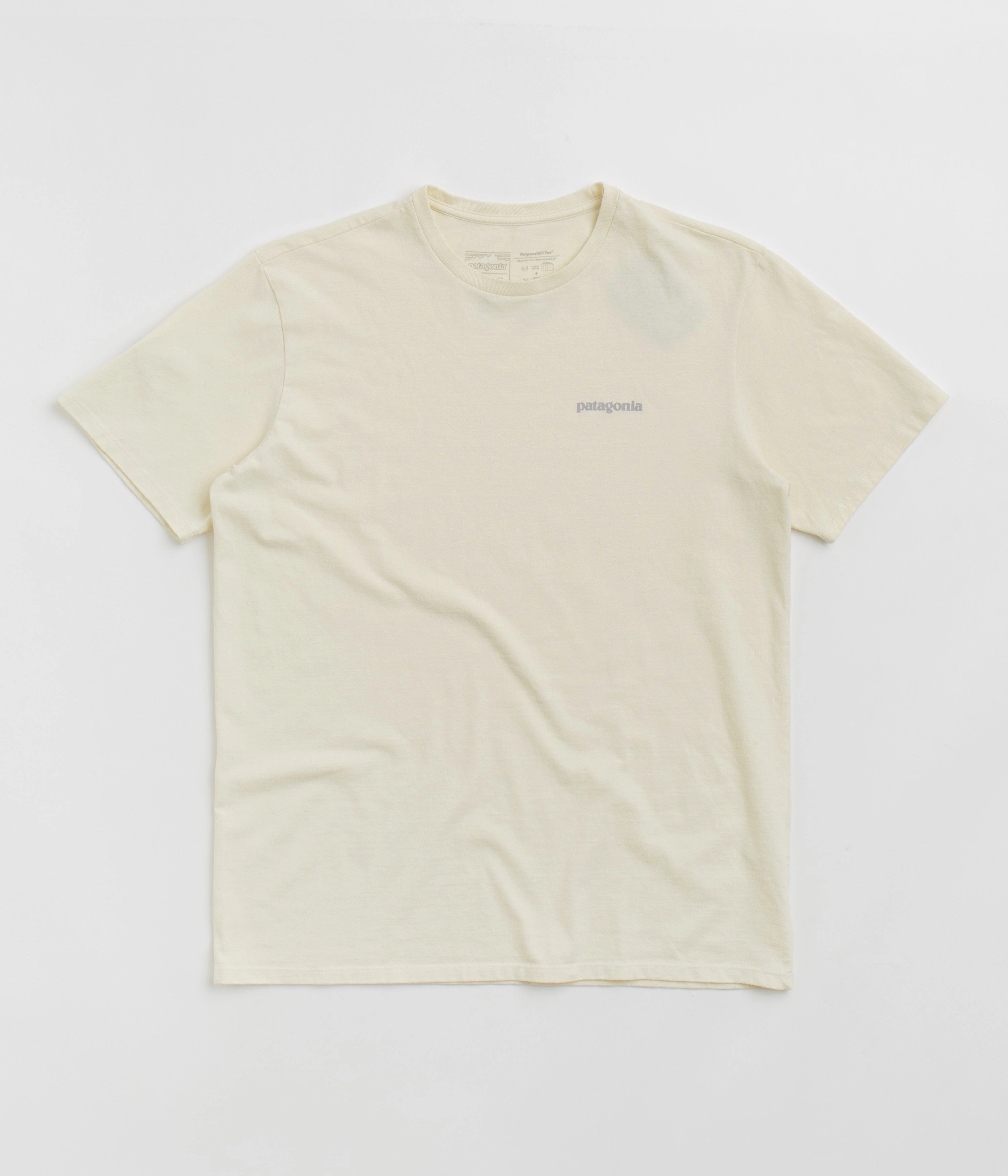 SoftenedNeckline Patagonia Fitz Roy Icon Responsibili-Tee T-Shirt - Birch White
