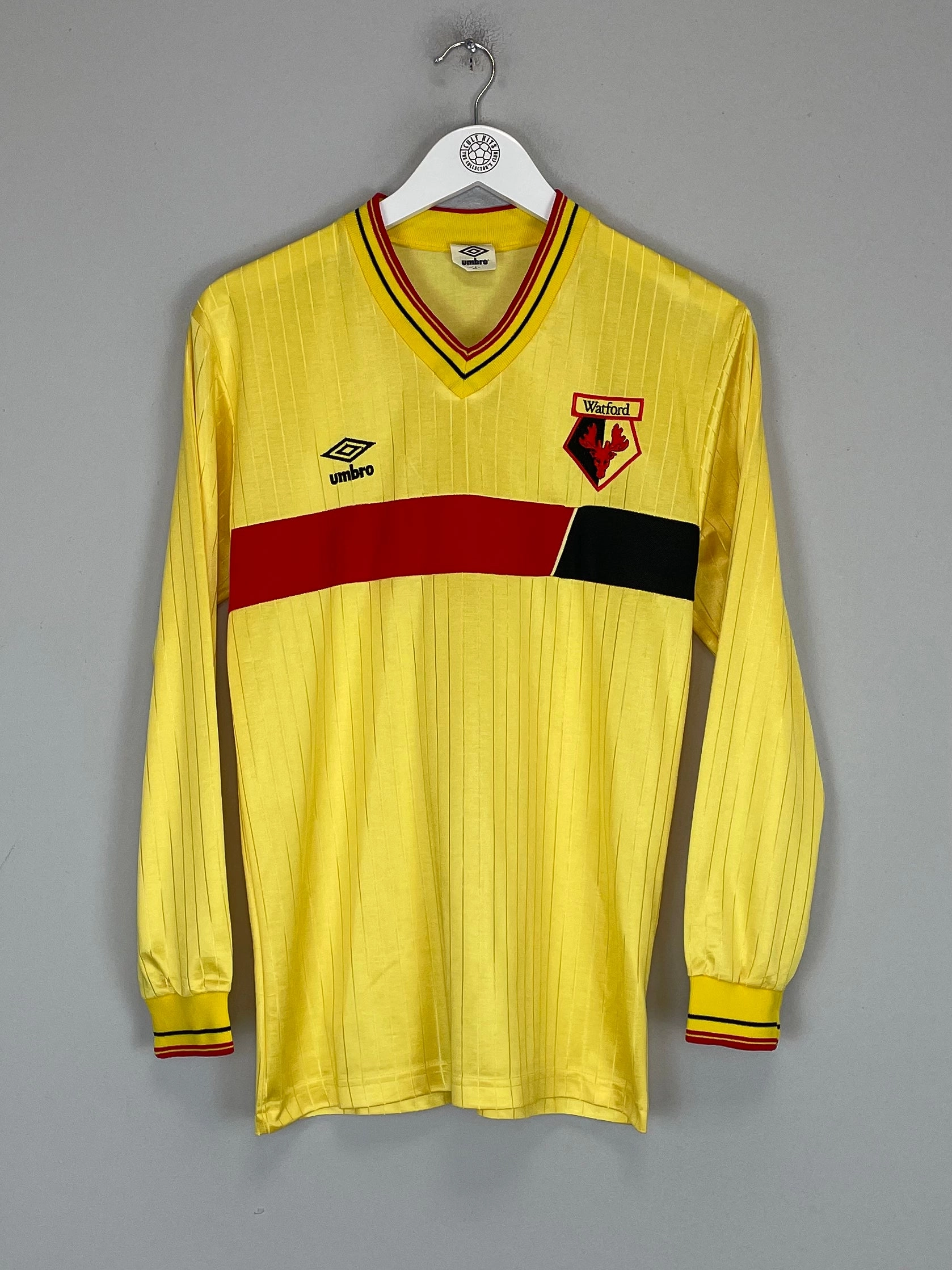 Stretch Zones 1986/88 WATFORD HOME SHIRT (L) UMBRO