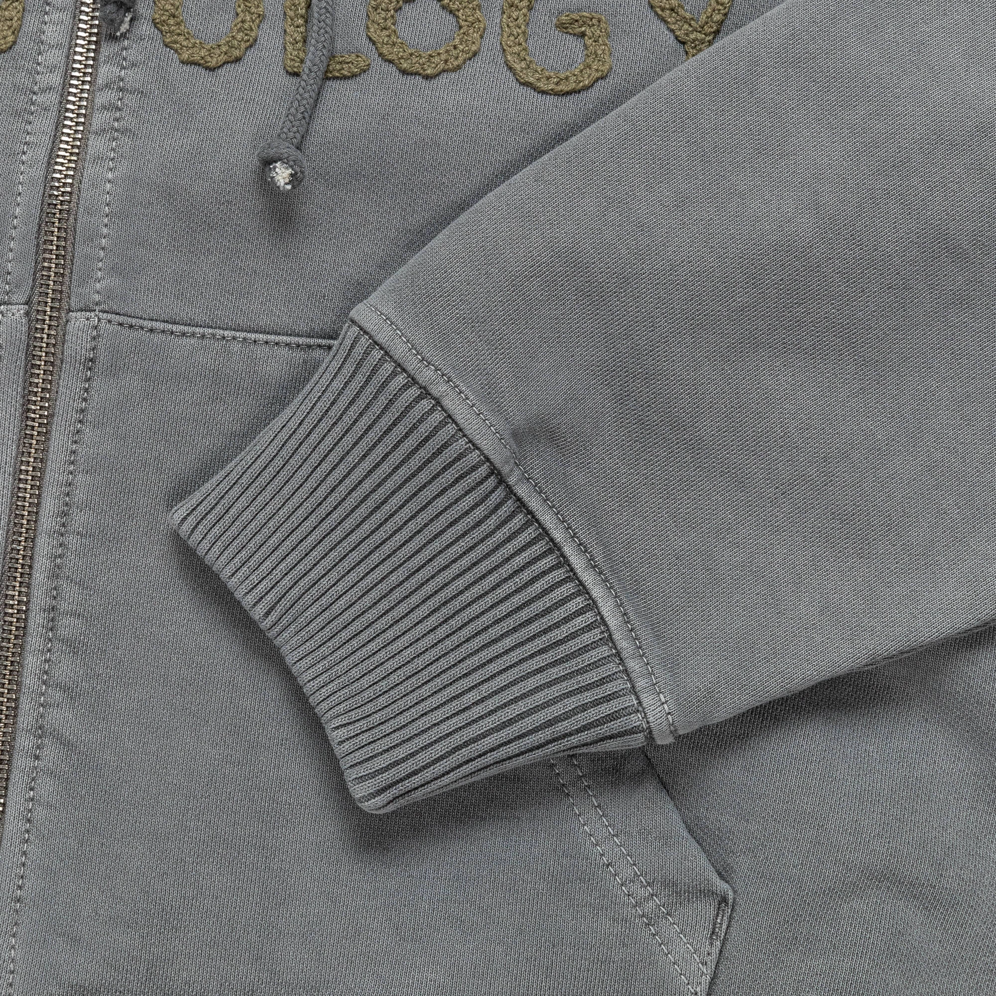 Popular product label information Geo Zip hoodie - Black Jersey Sweat