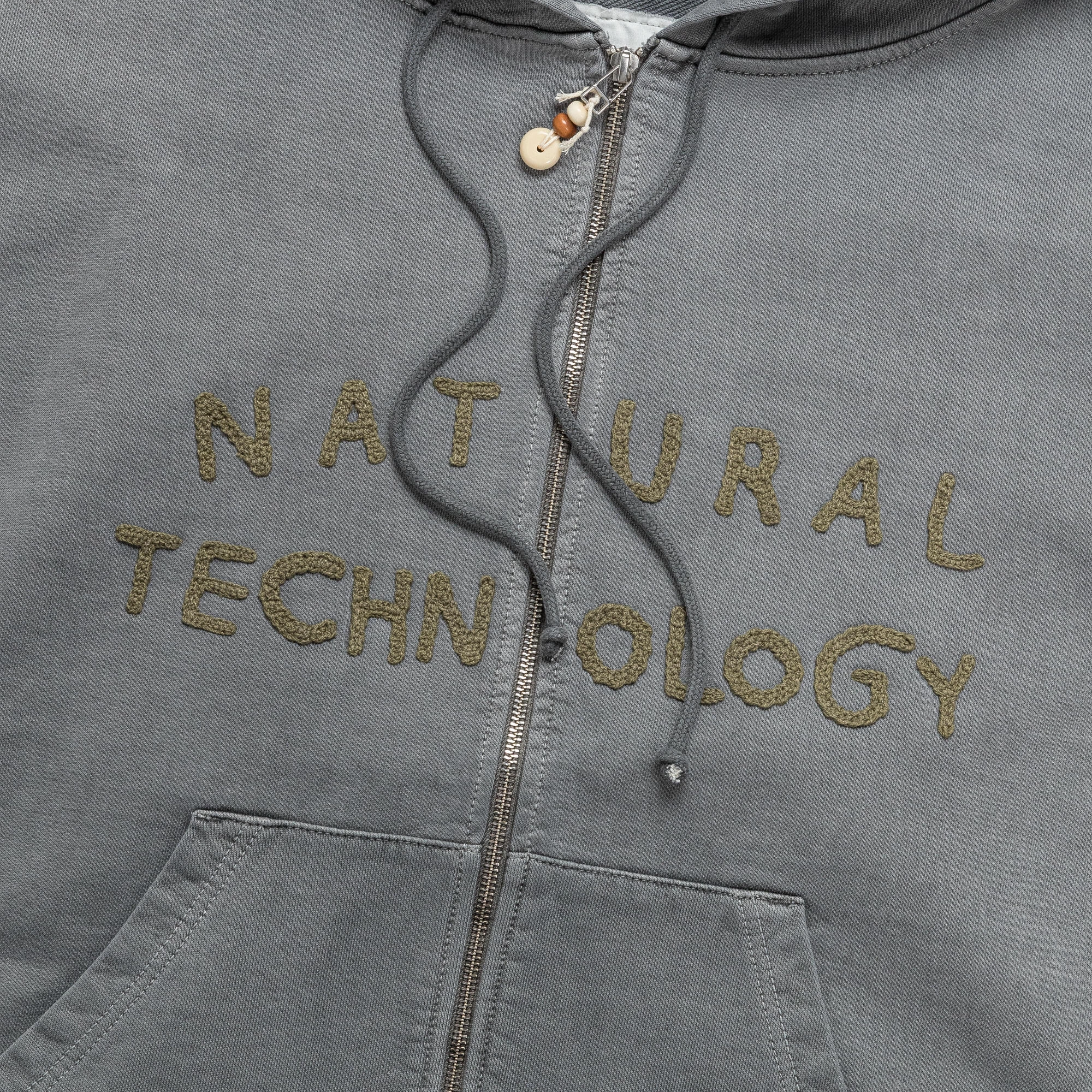 Geo Zip hoodie - Black Jersey Sweat Casual Vibe