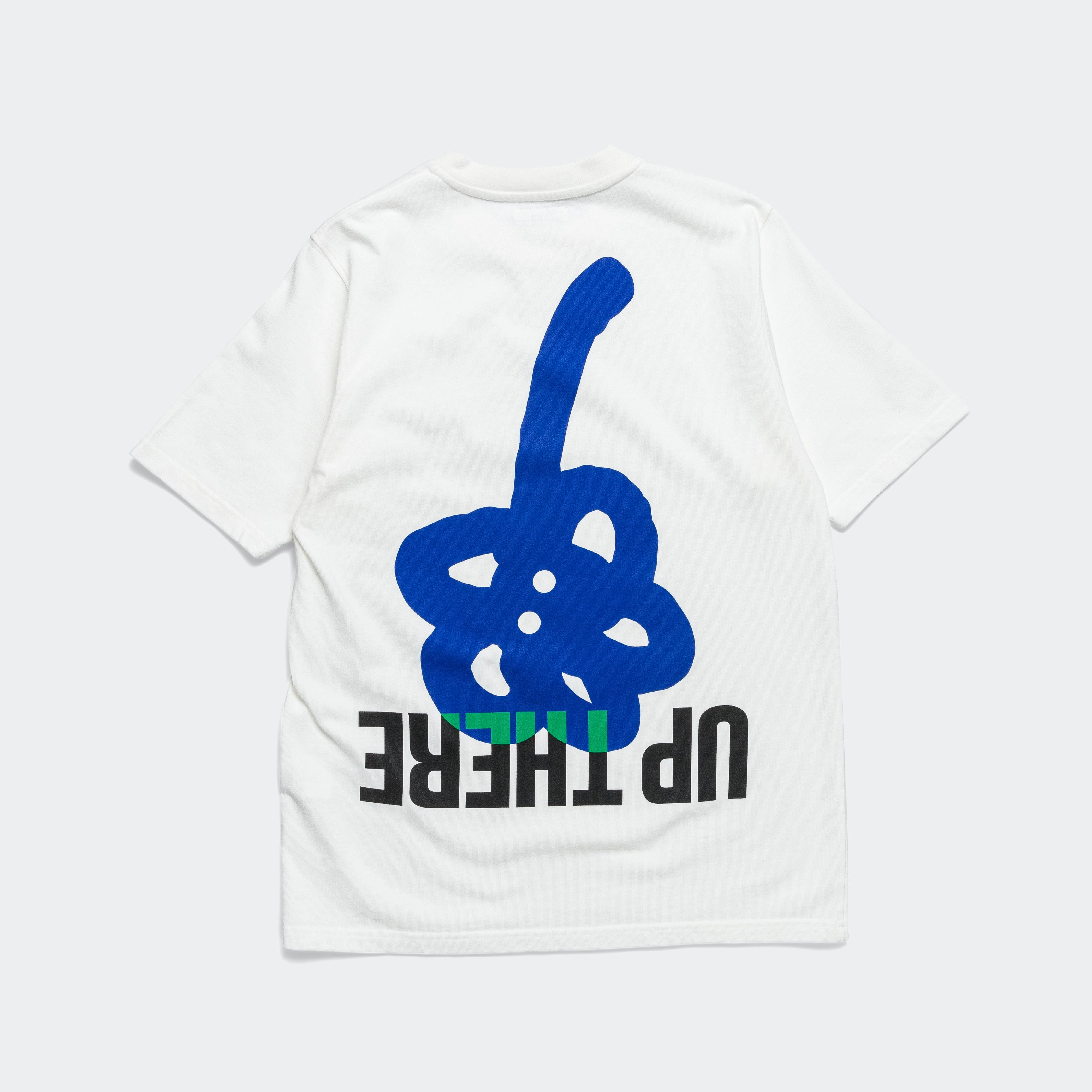 Lightweight Construction High Density Weave Ghosty Tee x UP THERE - White