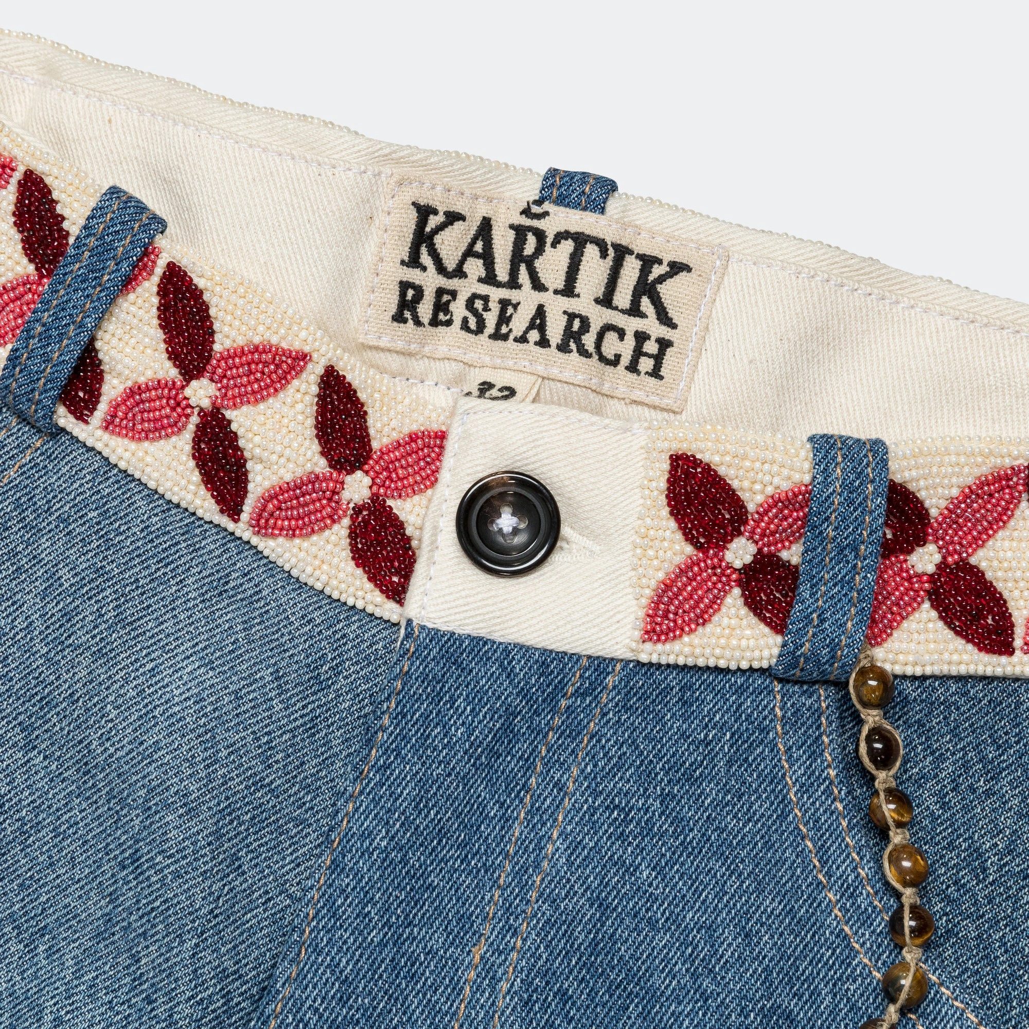 Ghuma Pant - Upcycled Denim Lightwash/Pink Stable Shape